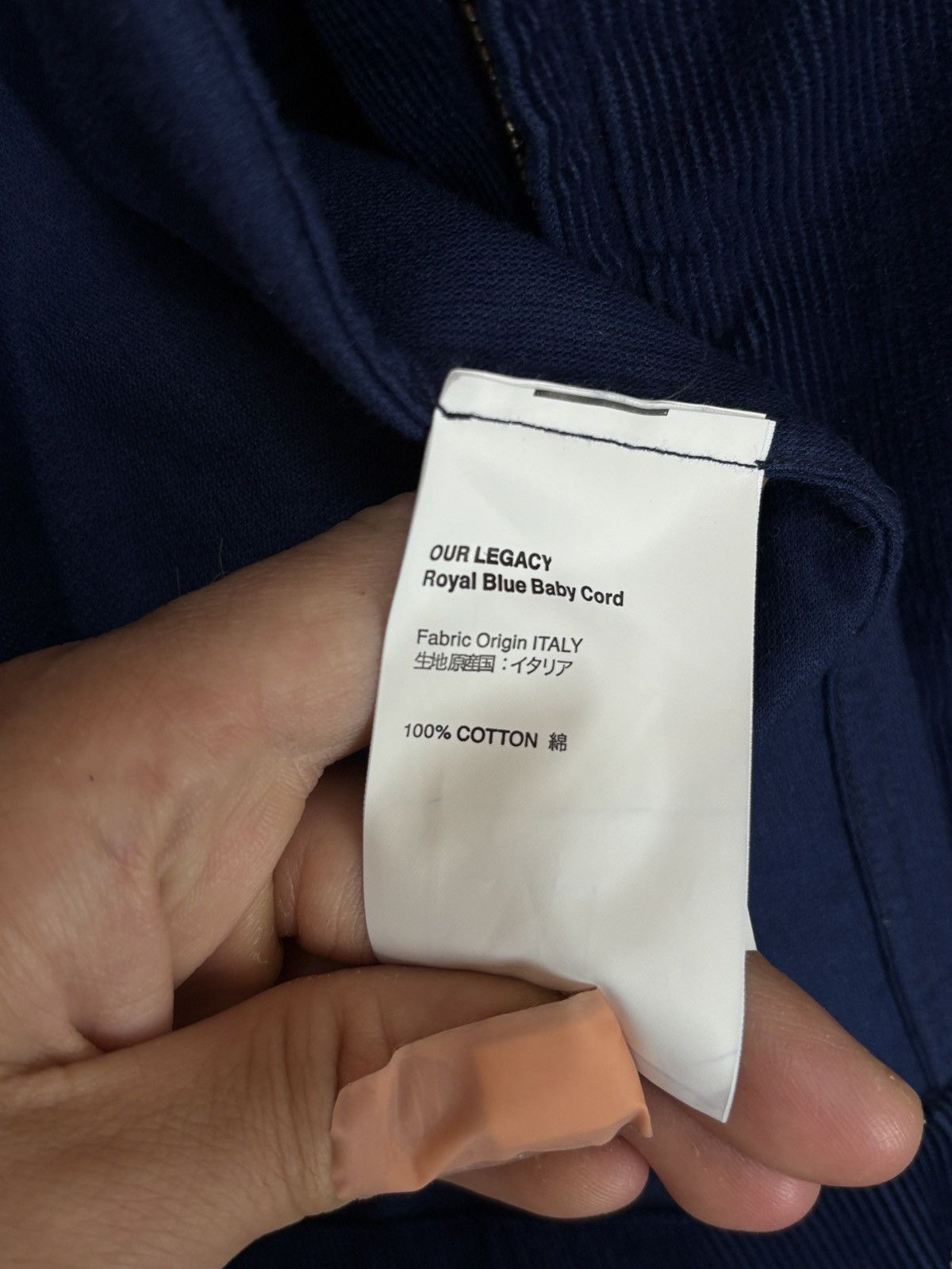 Our Legacy Our Legacy Blue Corduroy Light Jacket Size US M / EU 48-50 / 2 - 10 Thumbnail
