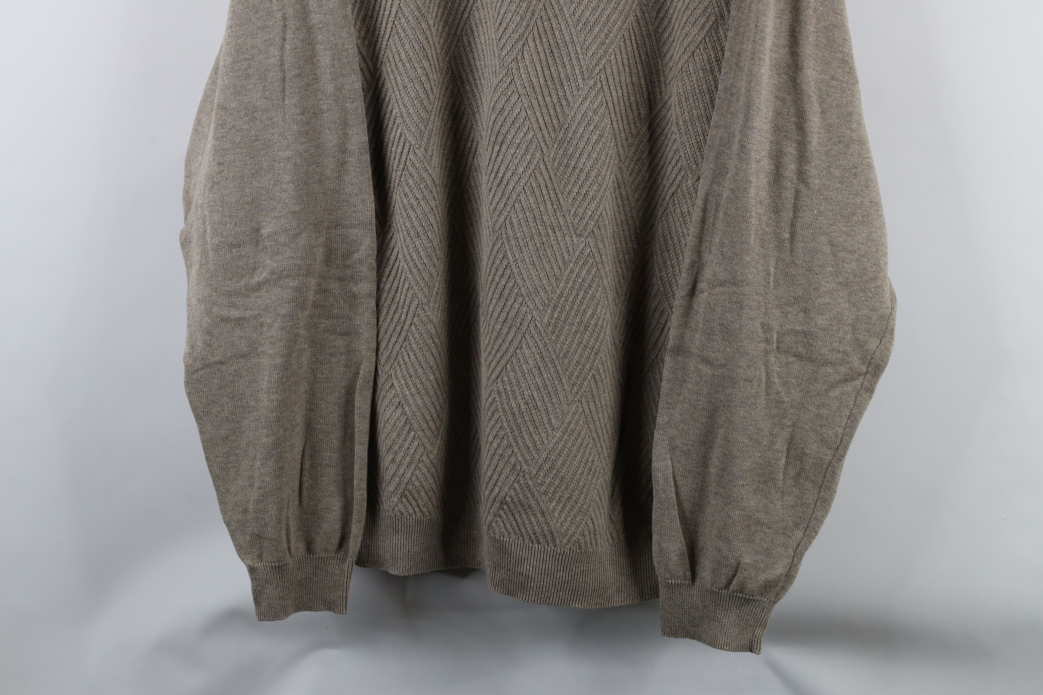 Vintage Vintage 90s Streetwear Lightweight Diamond Collared Sweater Size US XL / EU 56 / 4 - 3 Thumbnail
