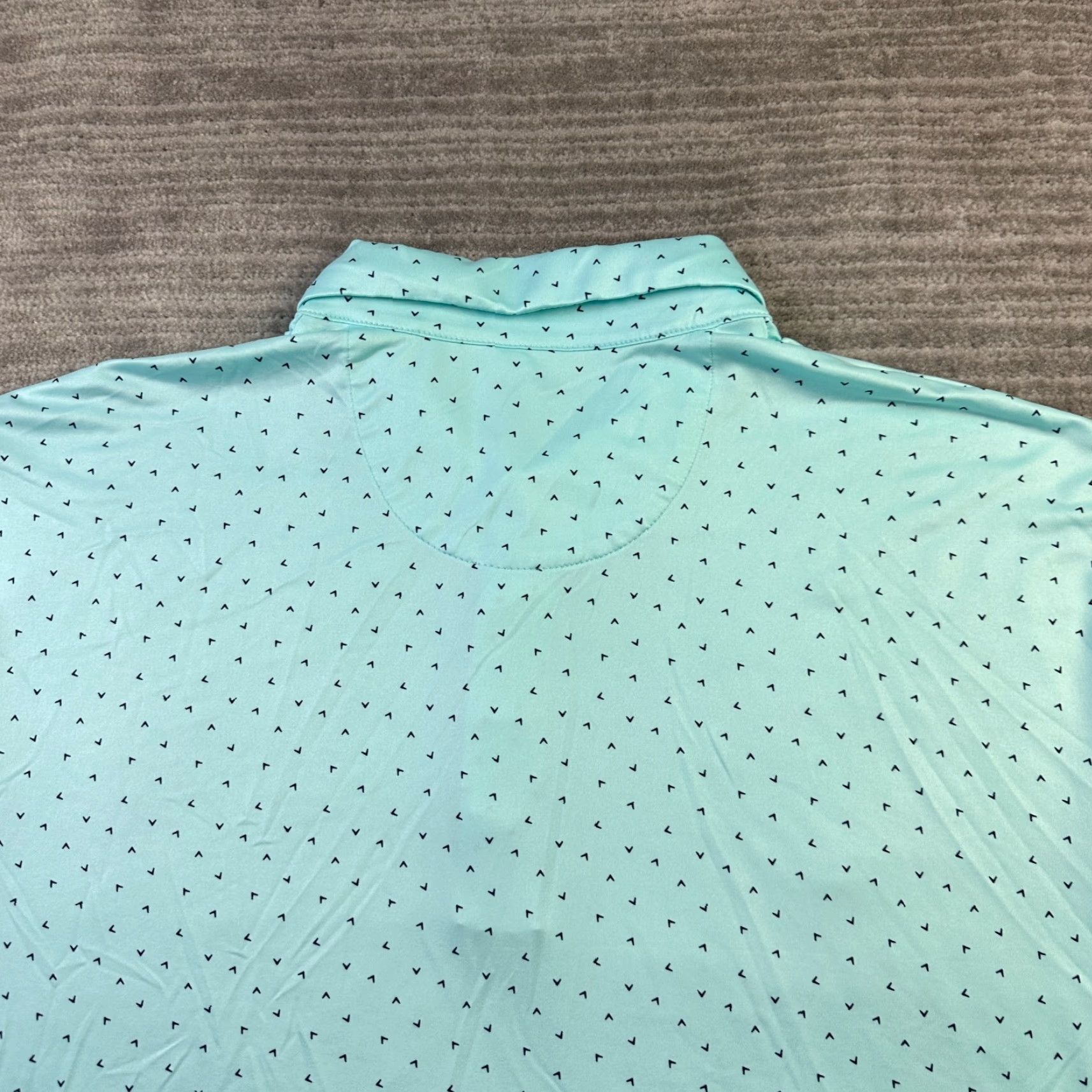 Callaway Callaway Polo Shirt Mens XL Green Geometric All Over Print Golf Performance Shirt Size US XL / EU 56 / 4 - 6 Thumbnail