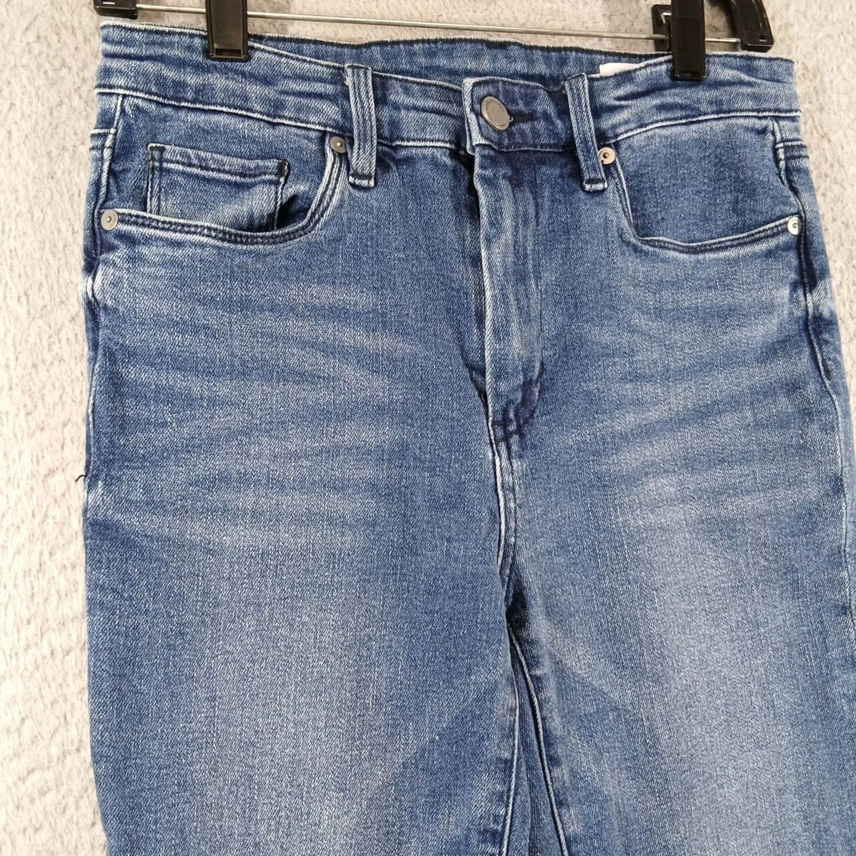 Vintage BLANKNYC x Free People The Hoyt High-Rise Mini Flare Jeans - Blue Size 27" / US 4 / IT 40 - 6 Thumbnail