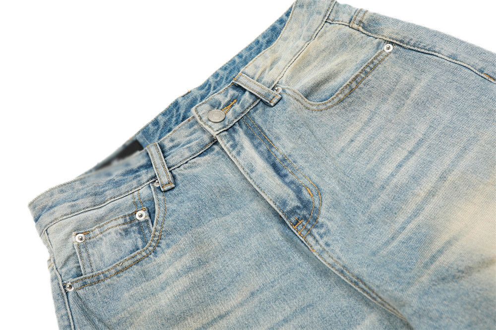 Japanese Brand × Jean American men's casual loose punk distressed washed jeans Size US 32 / EU 48 - 4 Thumbnail