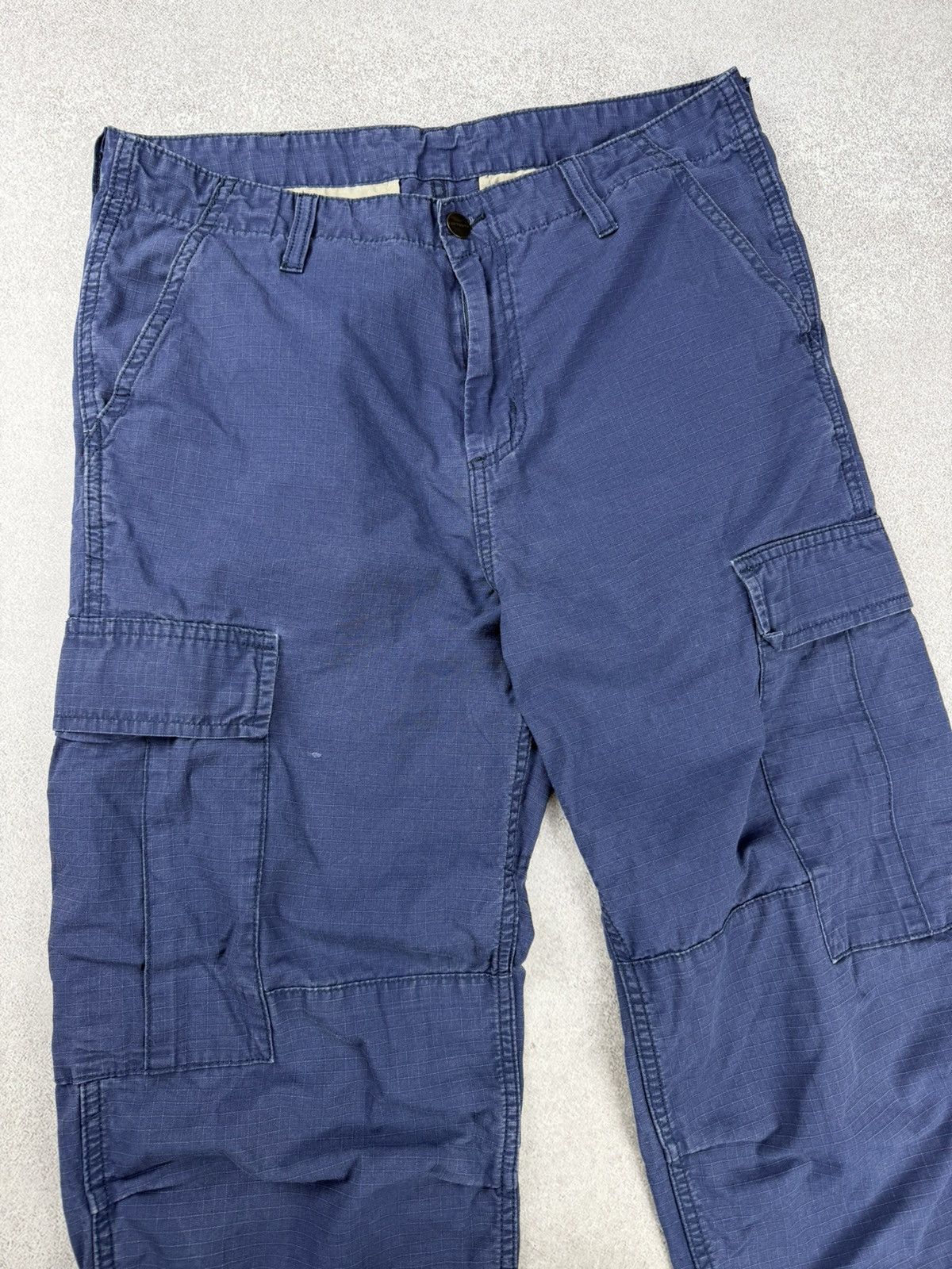 Carhartt Carhartt Blue Regular Cargo Pants Size 31x30 Size US 31 - 3 Thumbnail