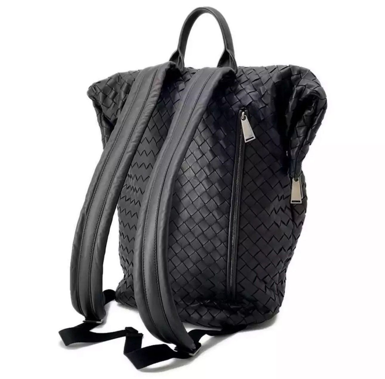 Bottega Veneta Bottega Veneta INTRECCIATO BACKPACK Leather Black Size ONE SIZE - 3 Thumbnail