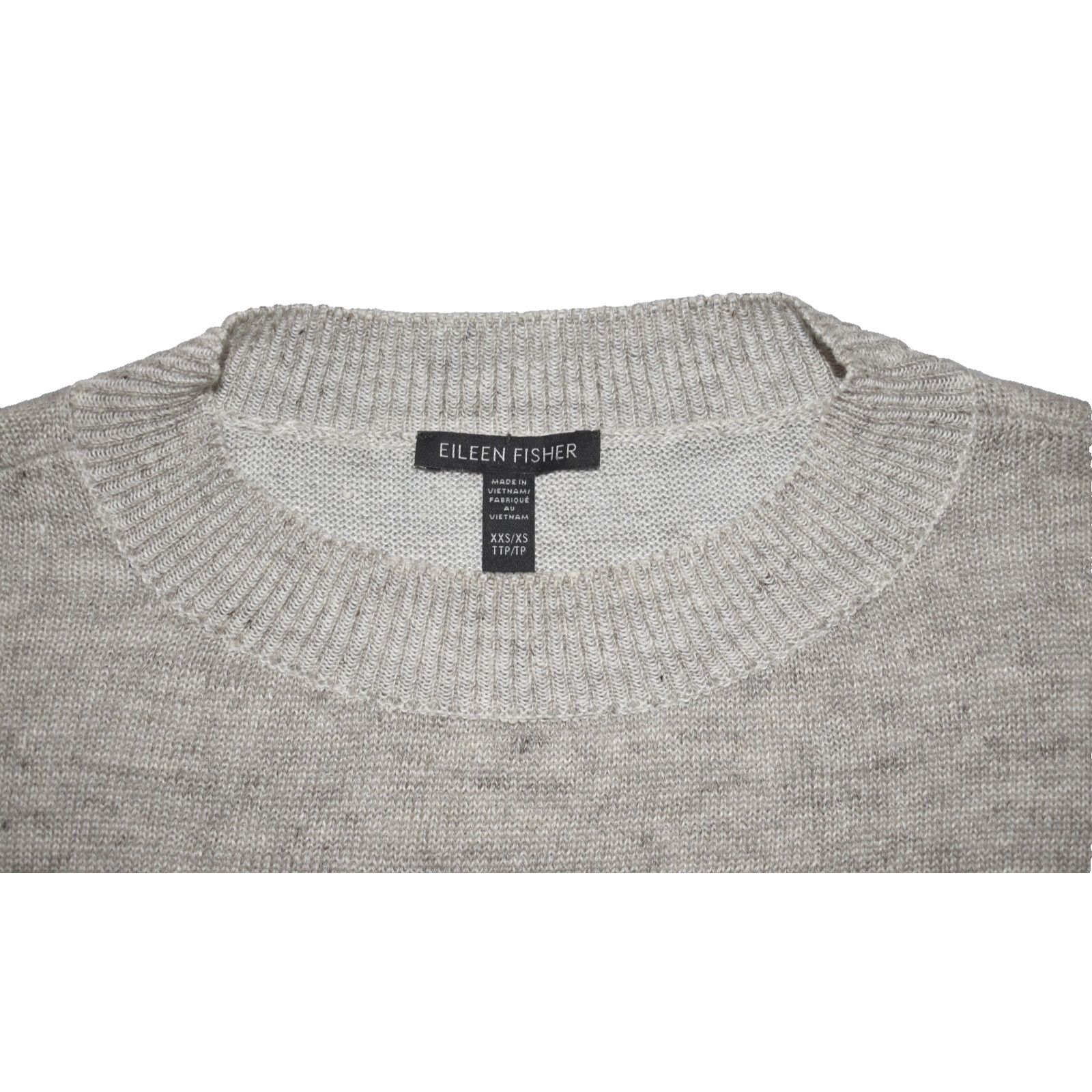 Eileen Fisher NEW EILEEN FISHER Organic Linen Crew Neck Sweater Sz XXS/XS Size XS / US 0-2 / IT 36-38 - 6 Thumbnail