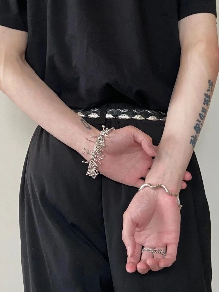Jewelry Avant garde seaweed fringe bracelet chain aesthetic y2k Size ONE SIZE - 4 Thumbnail