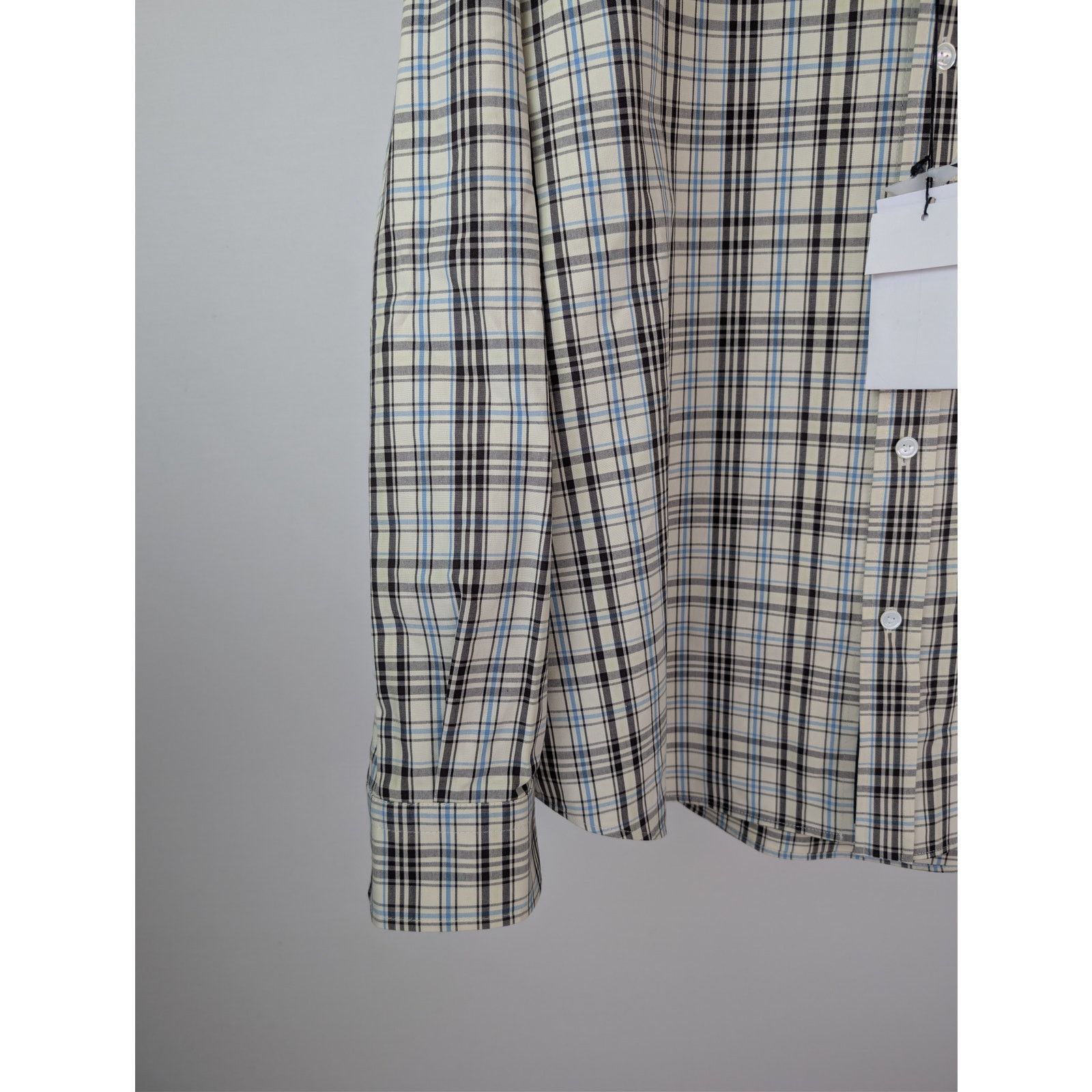 Bottega Veneta o1rshd1 Bold Check Composition Cotton Shirt Chalk / Fondant Size US M / EU 48-50 / 2 - 6 Thumbnail