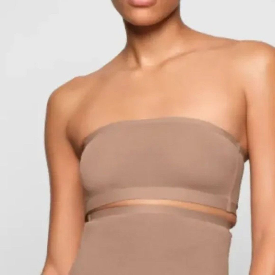 SKIMS SKIMS Sheer Sculpt Mesh Bandeau Bralette Multi-Way Adj Strap Size S / US 4 / IT 40 - 4 Thumbnail