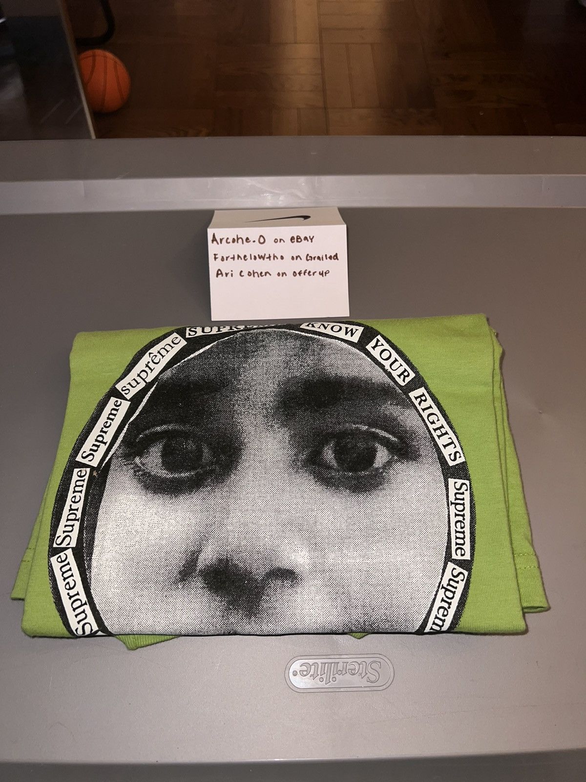 Supreme know your rights tee 2025