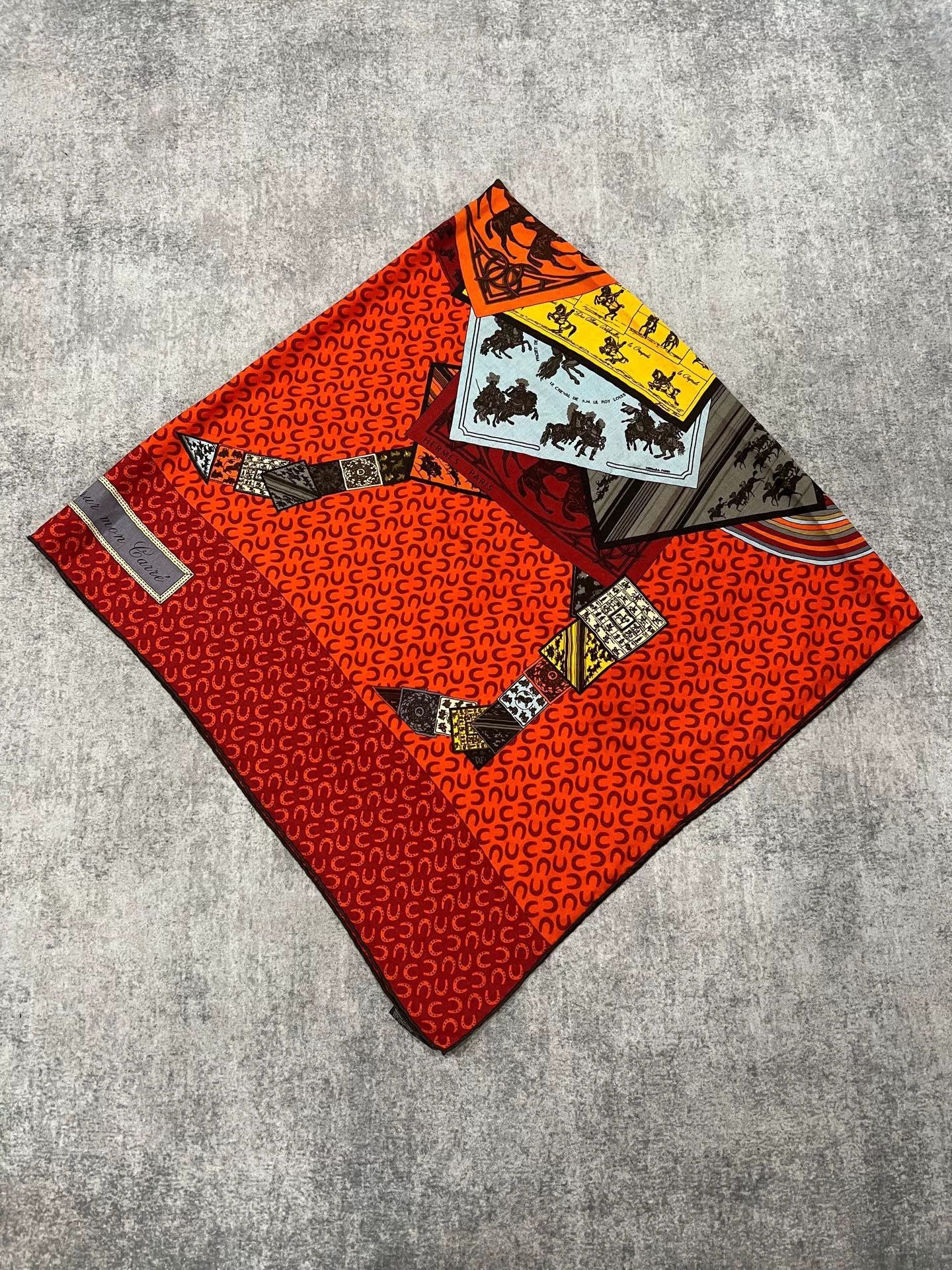 Hermes Hermes Poker Horse Silk Scarf Size ONE SIZE - 1 Thumbnail