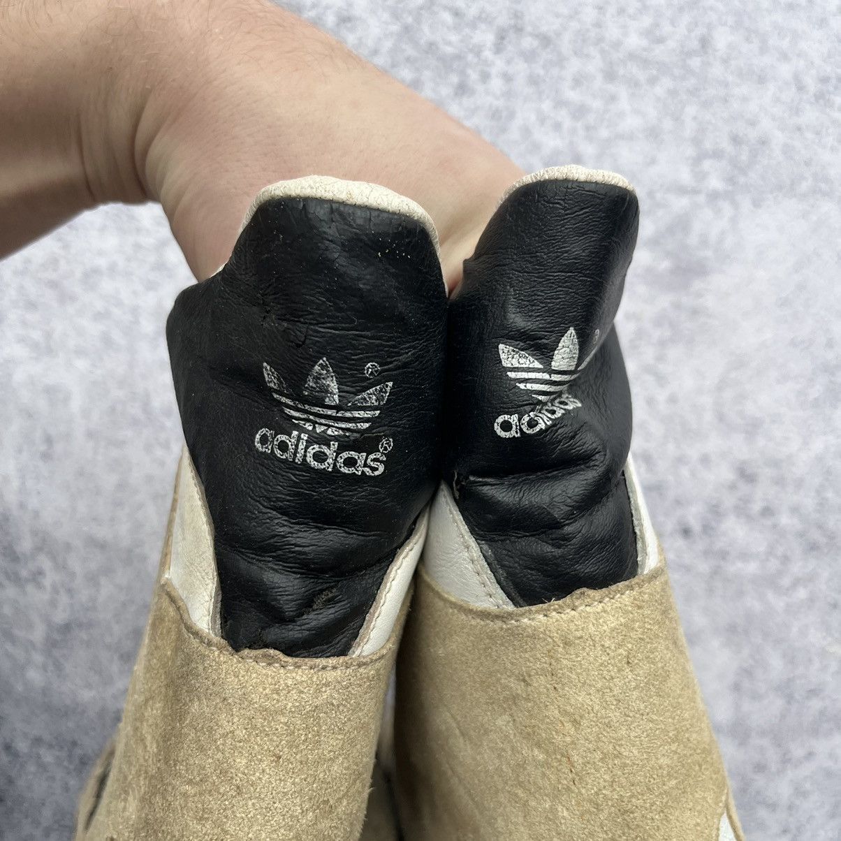 Adidas × Vintage vintage 80's Adidas Adimed Stabil Leather Men's Sneakers Size US 12 / EU 45 - 6 Thumbnail