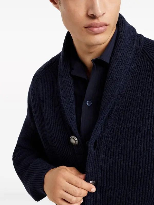 Brunello Cucinelli Cardigan in Navy Size US M / EU 48-50 / 2 - 4 Thumbnail