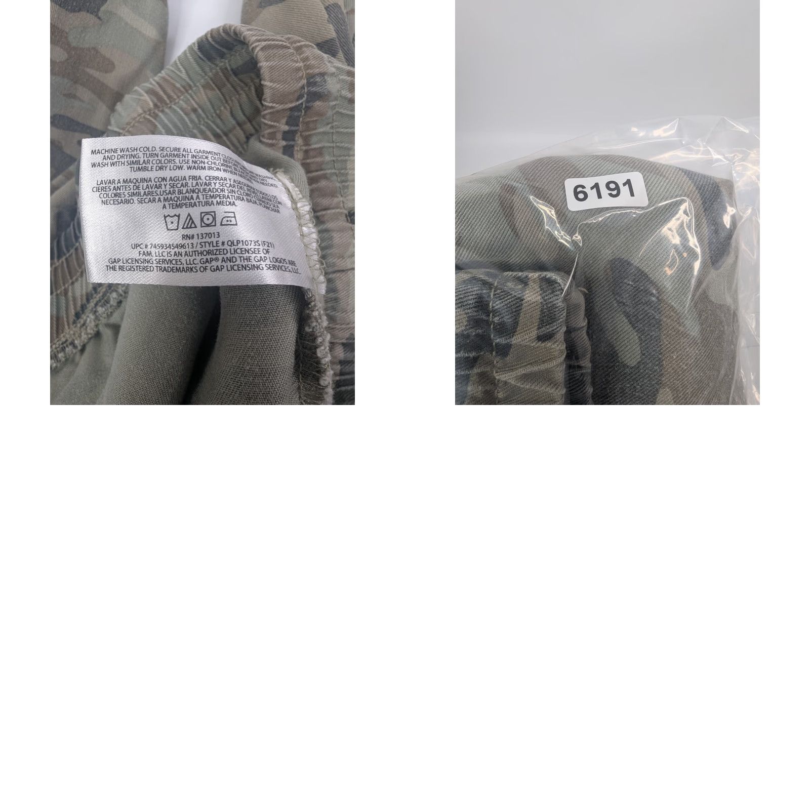 Gap Gap Joggers Women Camouflage Pants Casual Drawstring Elastic Waist High Rise M Camo Pockets Tapered Knit Lyocell Size 32" / US 10 / IT 46 - 9 Thumbnail