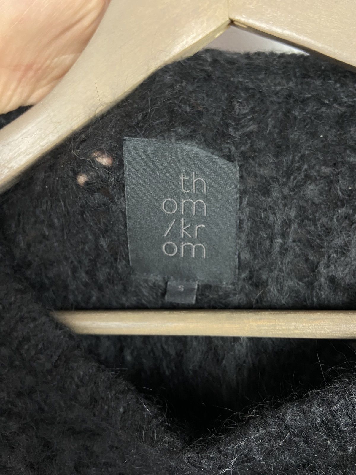 Designer × Thom Krom Thom Krom Black Mens Knitted Sweater Suri Alpaca/Wool Sz S Size US S / EU 44-46 / 1 - 9 Thumbnail