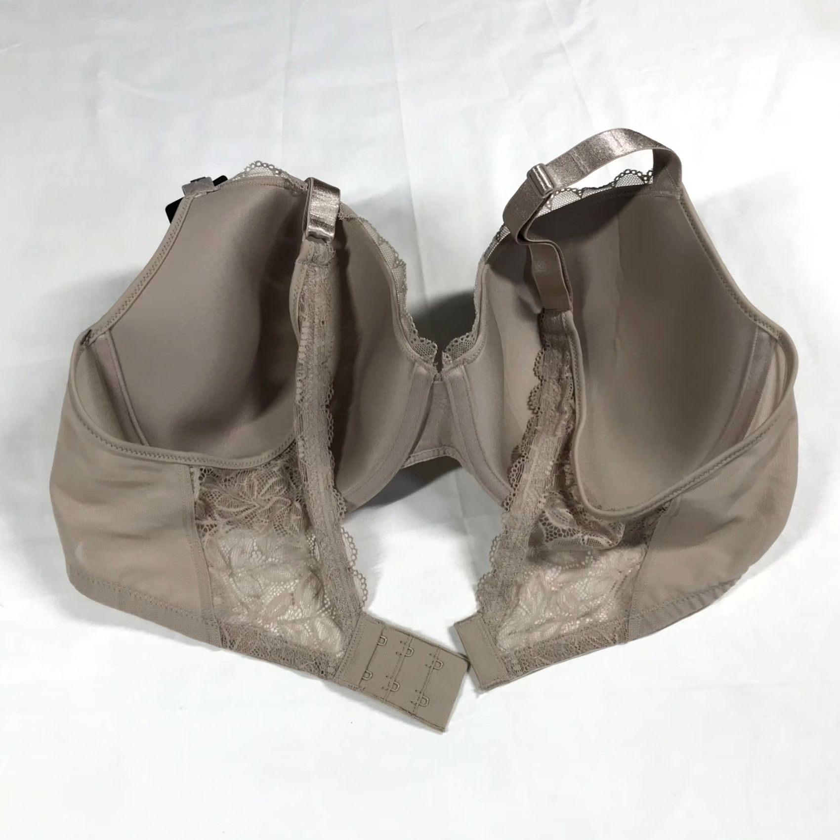 Vintage Bali Bra 42C Unlined Underwire Over the Taupe Lace Trim DFC580 NWT Size ONE SIZE - 4 Thumbnail