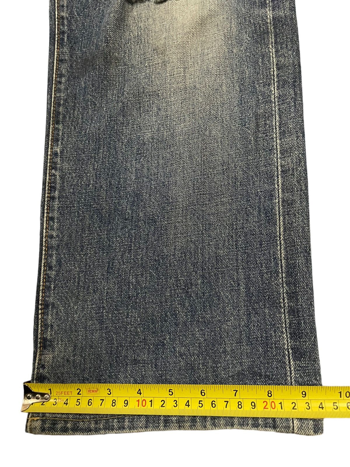 14th Addiction Vintage Japanese Brand Blue Wash Distress Baggy Jeans Size US 30 / EU 46 - 15 Thumbnail