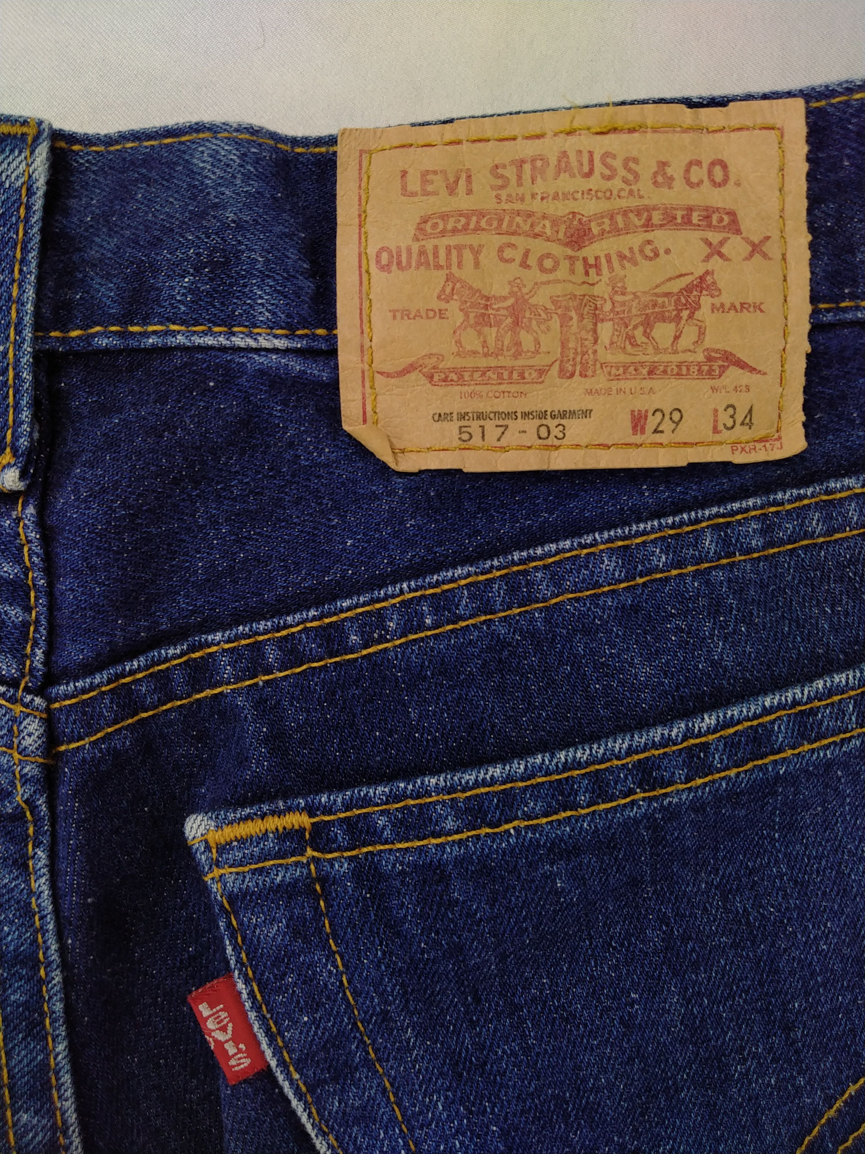 Levi's Blue Distressed Vintage Levi's 517 Flare 28x32 Denim JN1014 Size US 28 / EU 44 - 10 Thumbnail