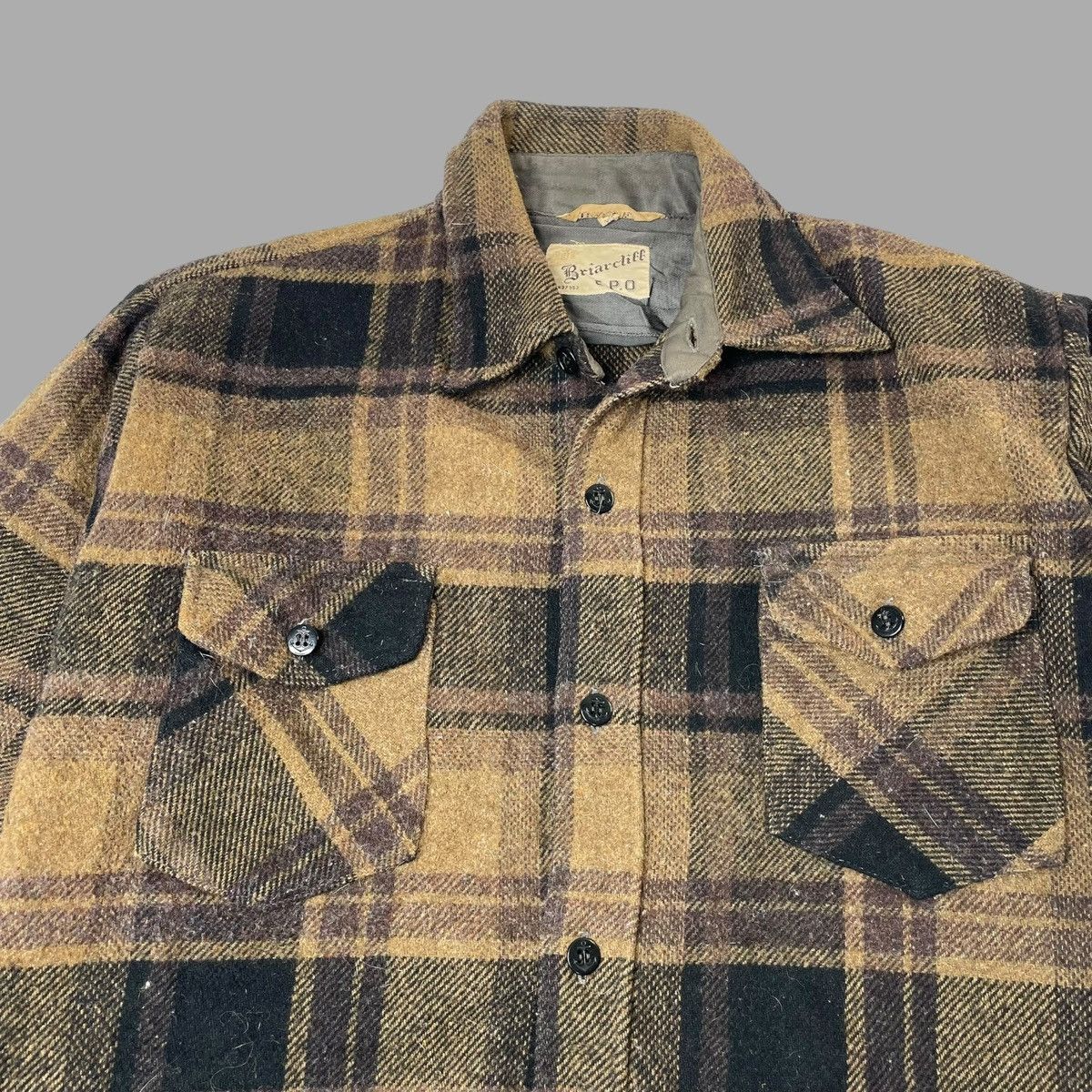 Vintage Vintage 1960s wool flannel shirt Size US L / EU 52-54 / 3 - 4 Thumbnail