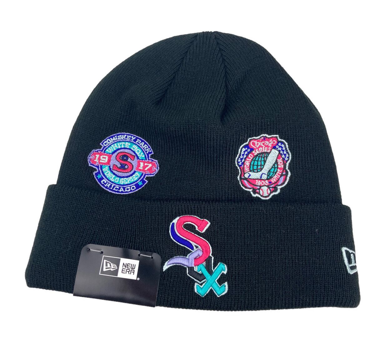 New Era New Era Chicago White Sox Polar lights Cuff Knit Beanie Size ONE SIZE - 1 Thumbnail