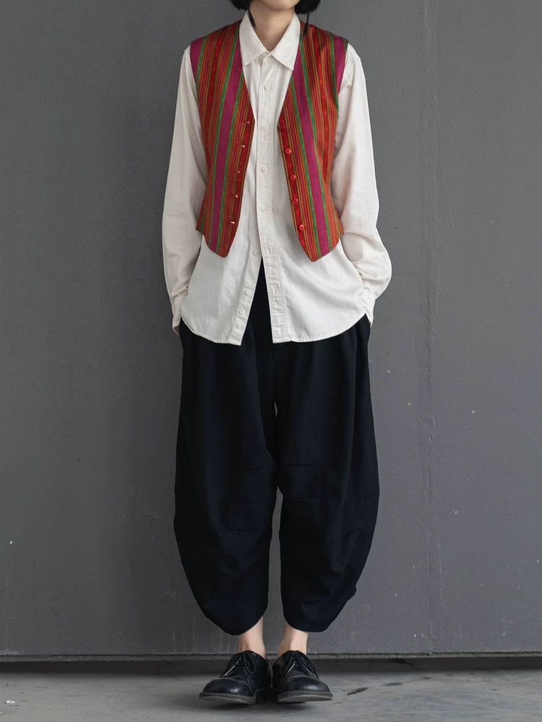 Kenzo KENZO Vintage chic ethnic striped vest Size M / US 6-8 / IT 42-44 - 1 Thumbnail
