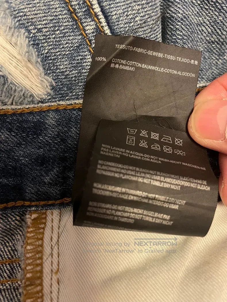 Saint Laurent Paris Saint Laurent Distressed Denim Pants for Men. Size US 30 / EU 46 - 8 Thumbnail