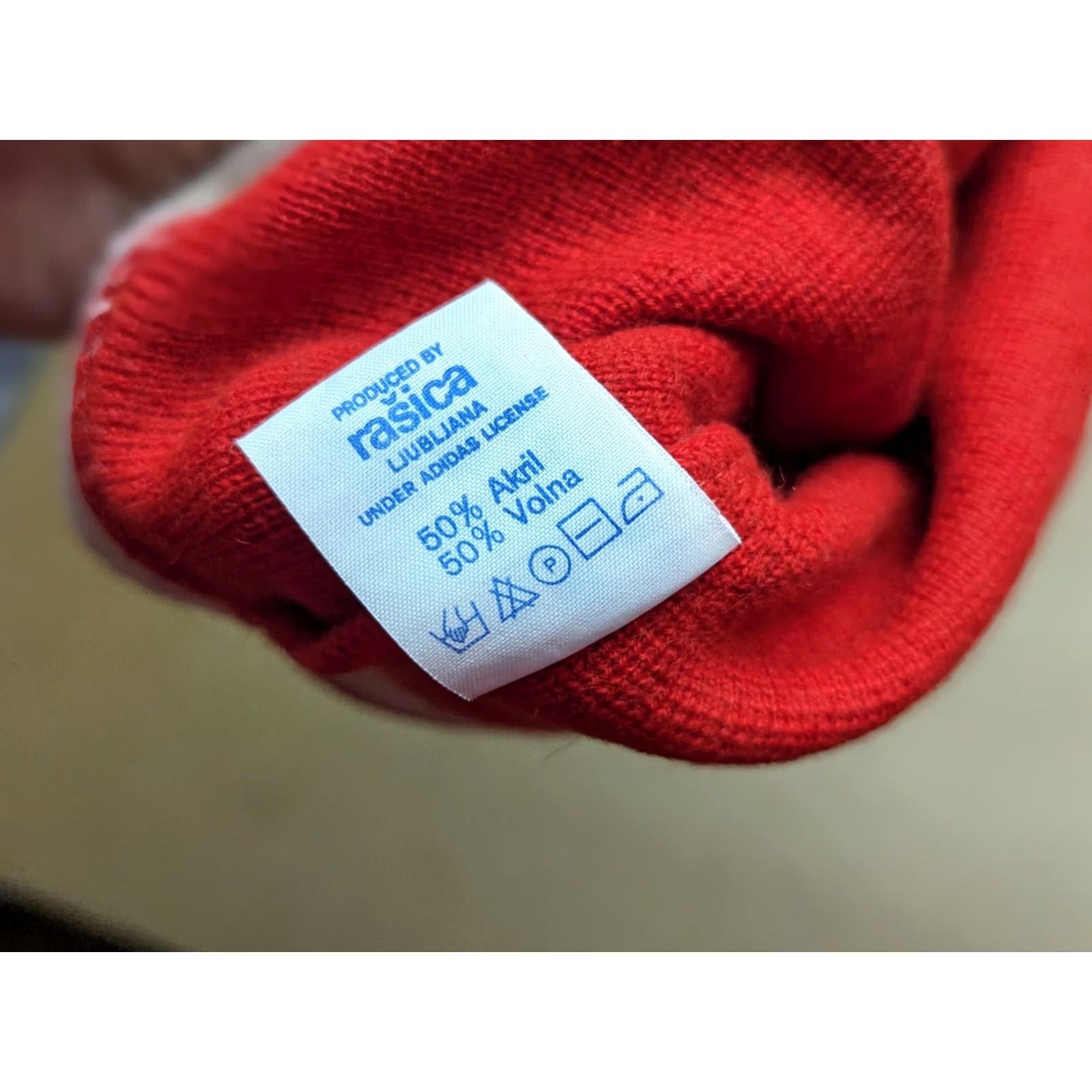 Adidas VINTAGE adidas Ski Beanie Hat Wool Blend Slovakia Trefoil Red Lined Beanie Unisex Adults One Size TS Size ONE SIZE - 7 Thumbnail