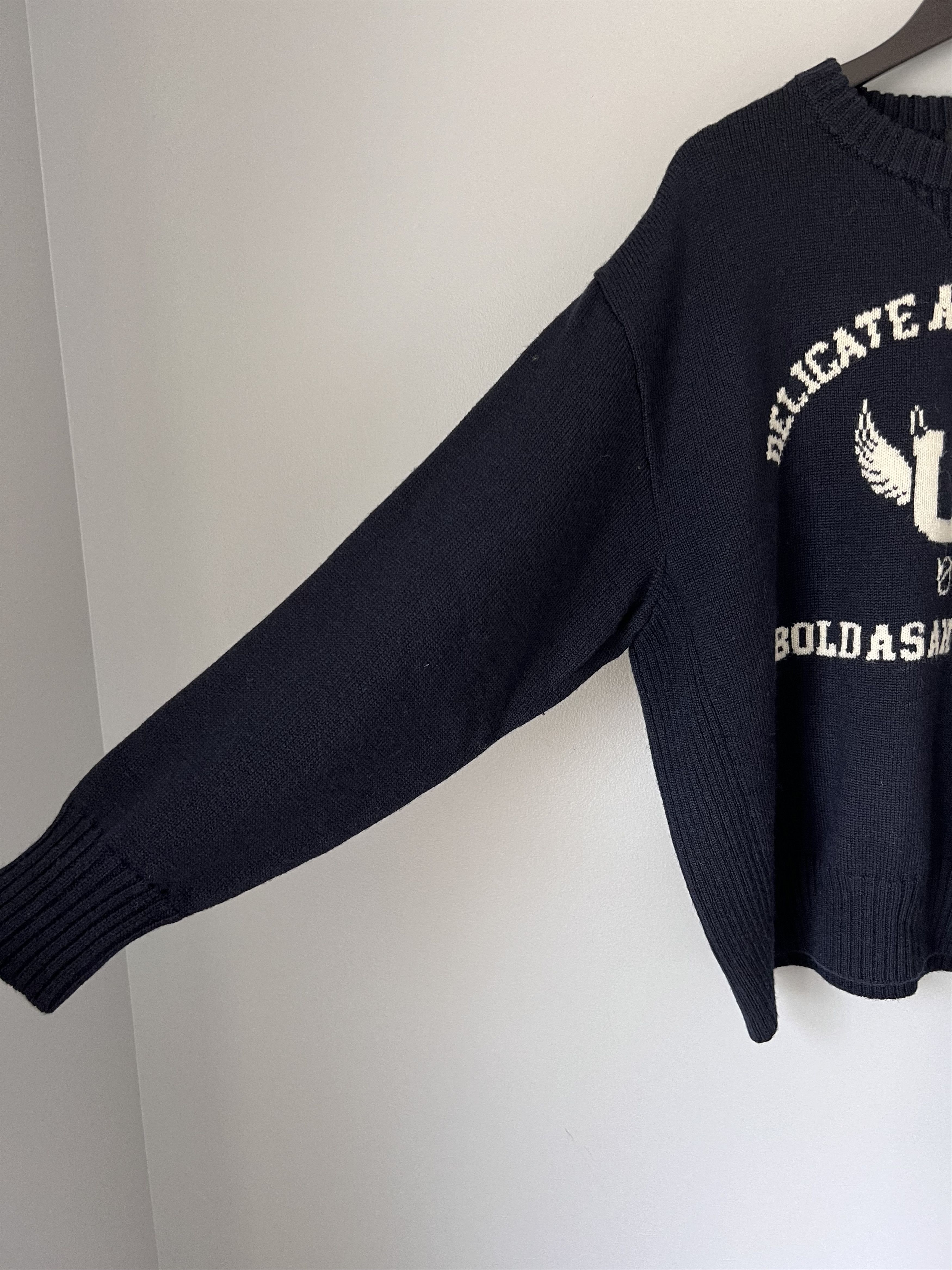 Undercover Undercover Wool Delicate As The Devil Sweater in Navy Size US L / EU 52-54 / 3 - 3 Thumbnail