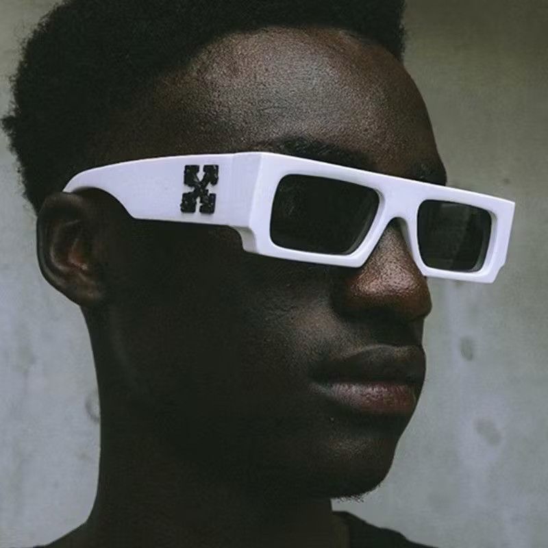 Electric Visual New X-print Sunglasses UNISEX Small Square Glasses Punk Size ONE SIZE - 2 Thumbnail