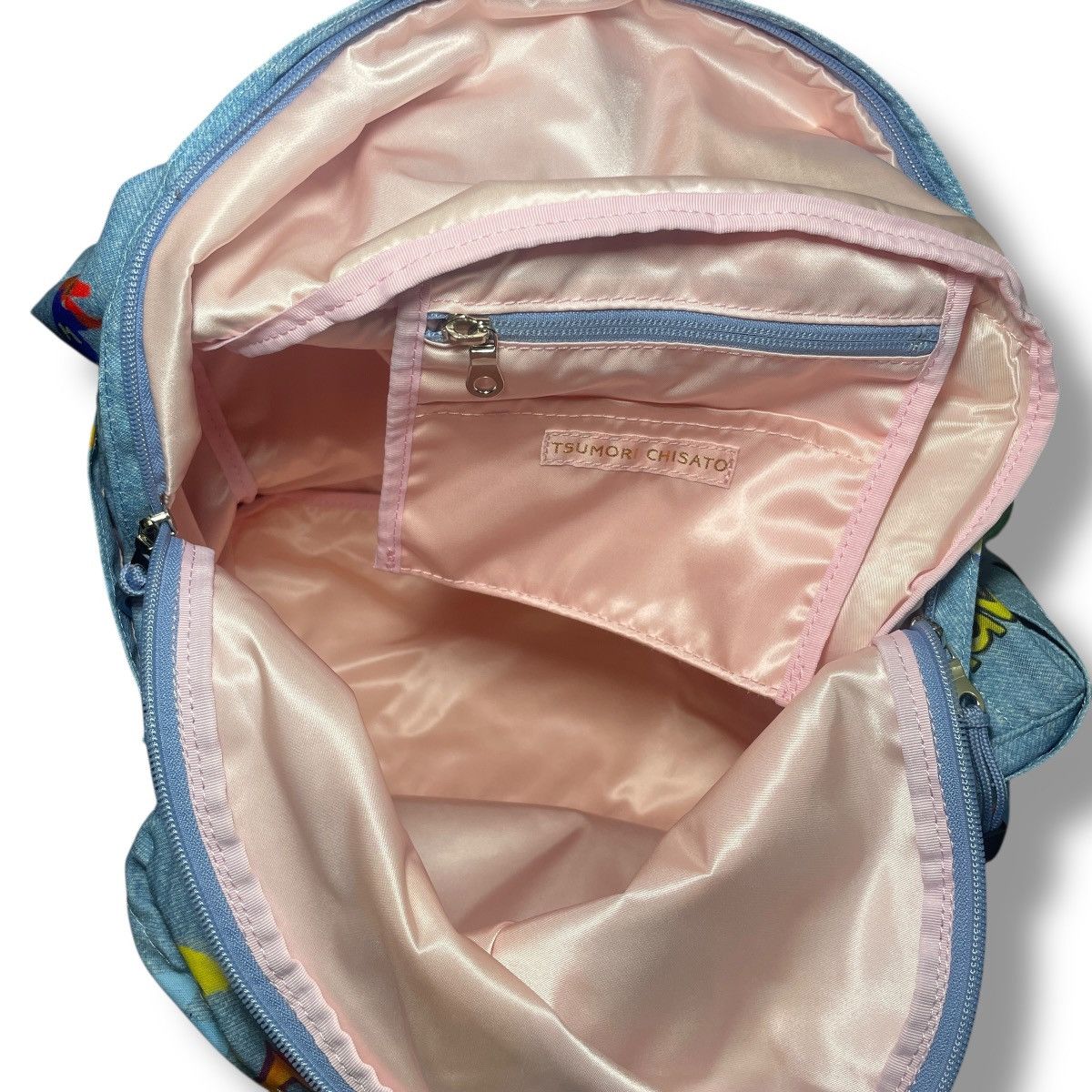 Tsumori Chisato RARE Tsumori Chisato Denim AOP Cartoon Graphics Backpack Size ONE SIZE - 10 Thumbnail