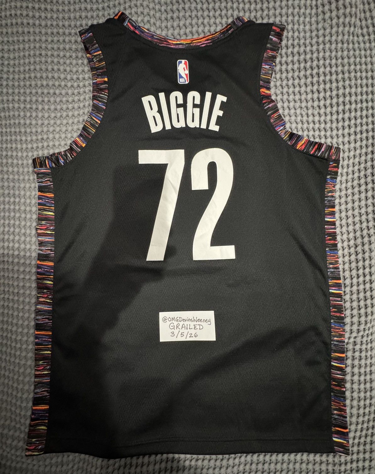 Nike Biggie Smalls Nike Brooklynn Nets NBA Jersey Size US L / EU 52-54 / 3 - 2 Thumbnail