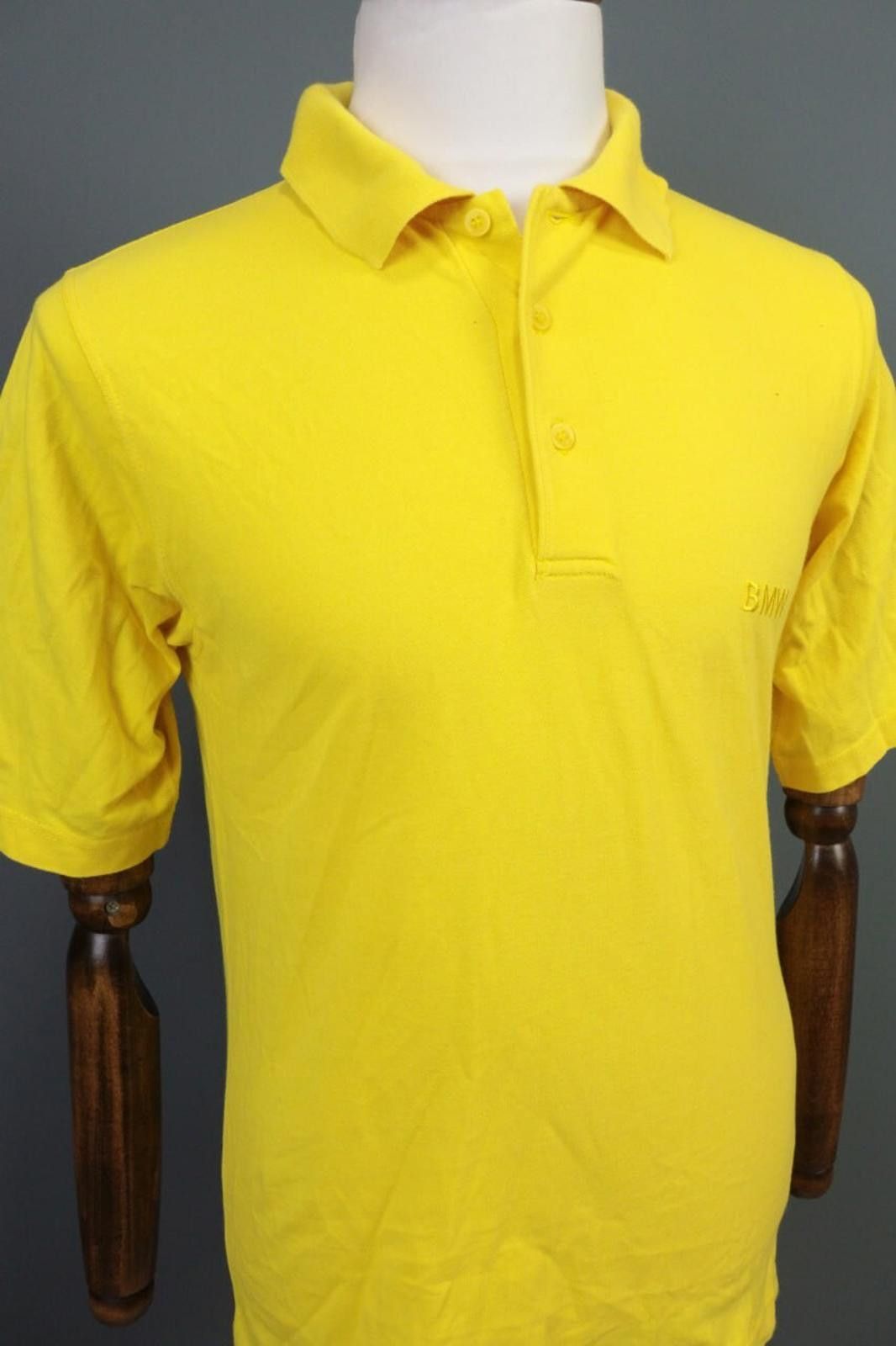 BMW BMW Fan Promotion Yellow Polo Shirt Size XS Size US XS / EU 42 / 0 - 5 Thumbnail