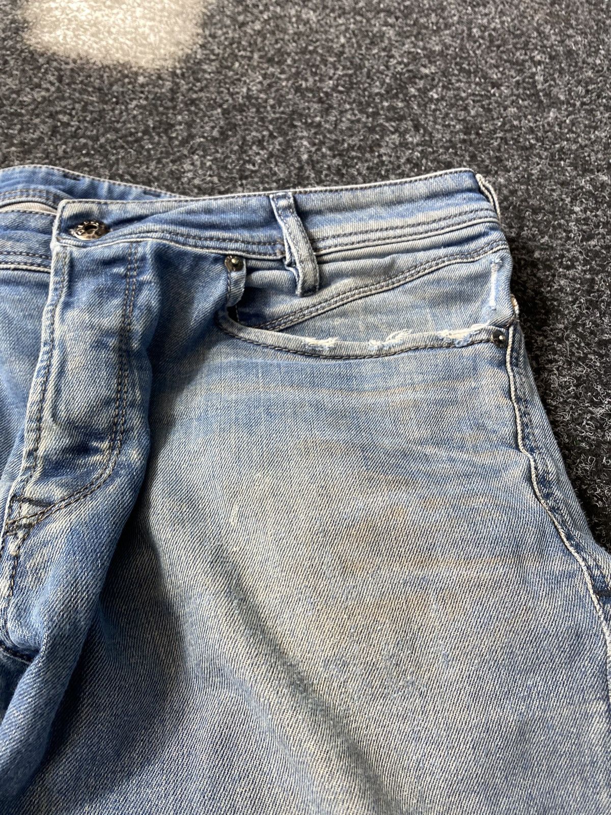 20471120 × Diesel 🔥Opium Diesel Distressed Dirty Jeans Japanese Bandit Owens Size US 34 / EU 50 - 14 Thumbnail