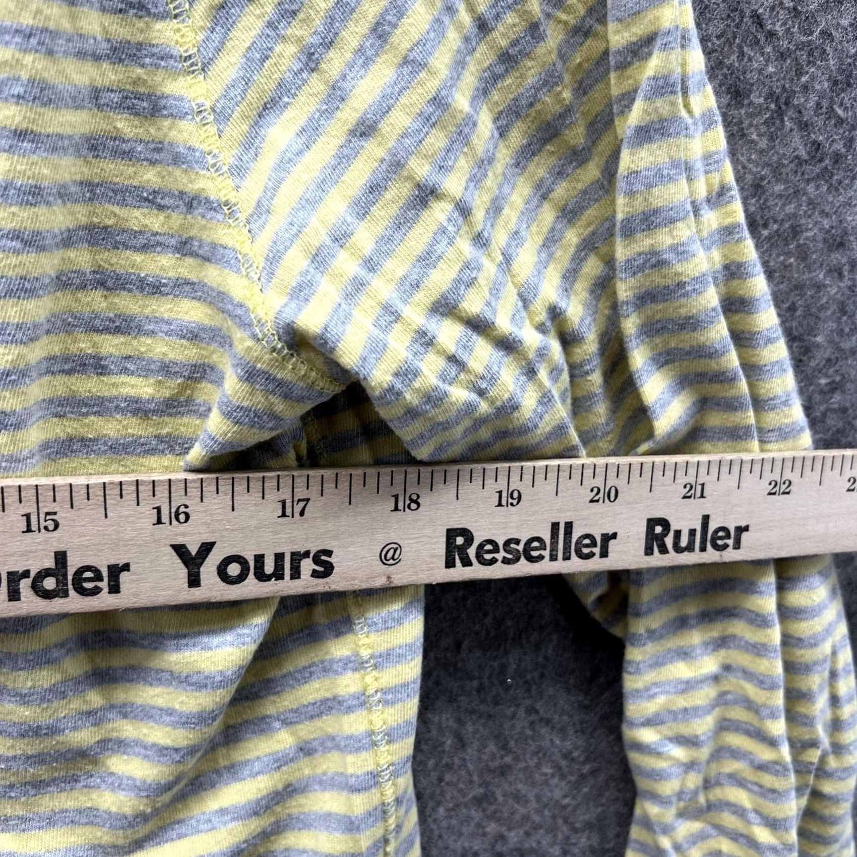Calvin Klein Calvin Klein Sweater Women Large Pullover Hooded Striped Yellow Gray Fleece Cotton Logo Long Sleeve Size L / US 10 / IT 46 - 7 Thumbnail
