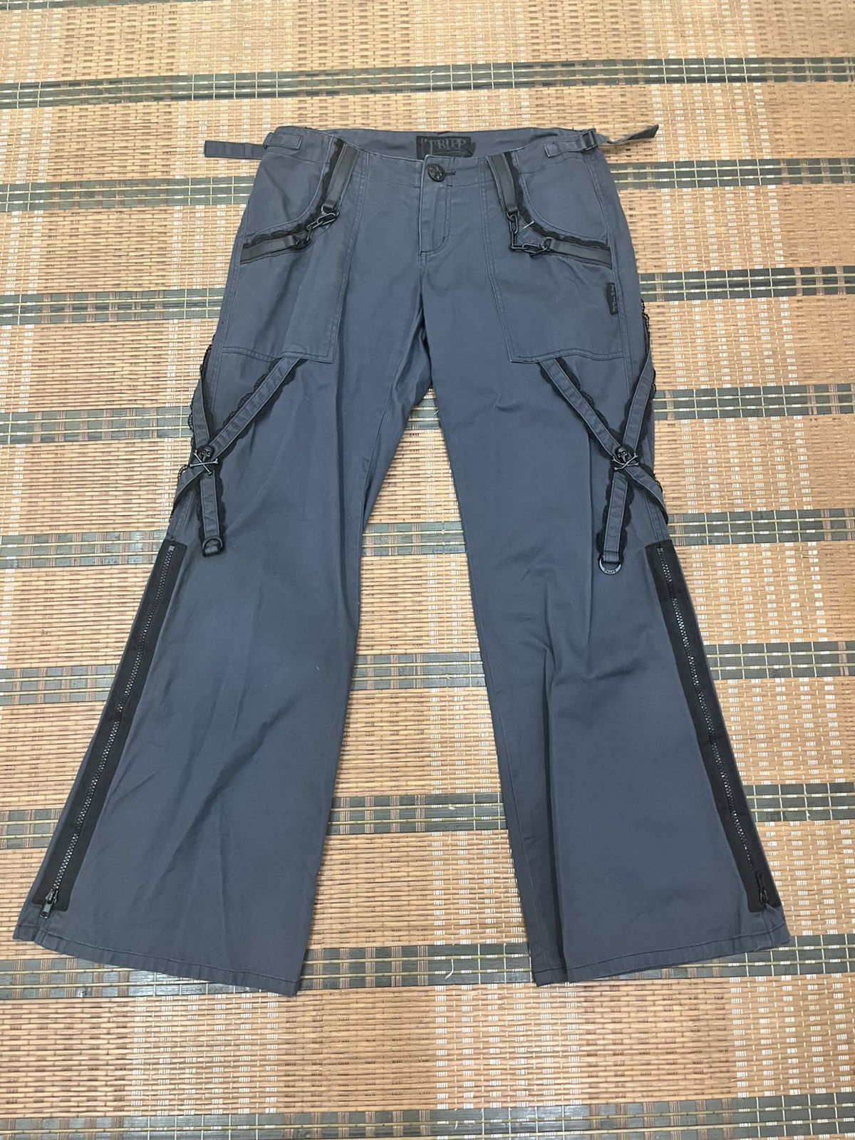 Tripp NYC TRIPP NYC BONDAGE LACES FLARE PANTS Size 32" / US 10 / IT 46 - 1 Thumbnail