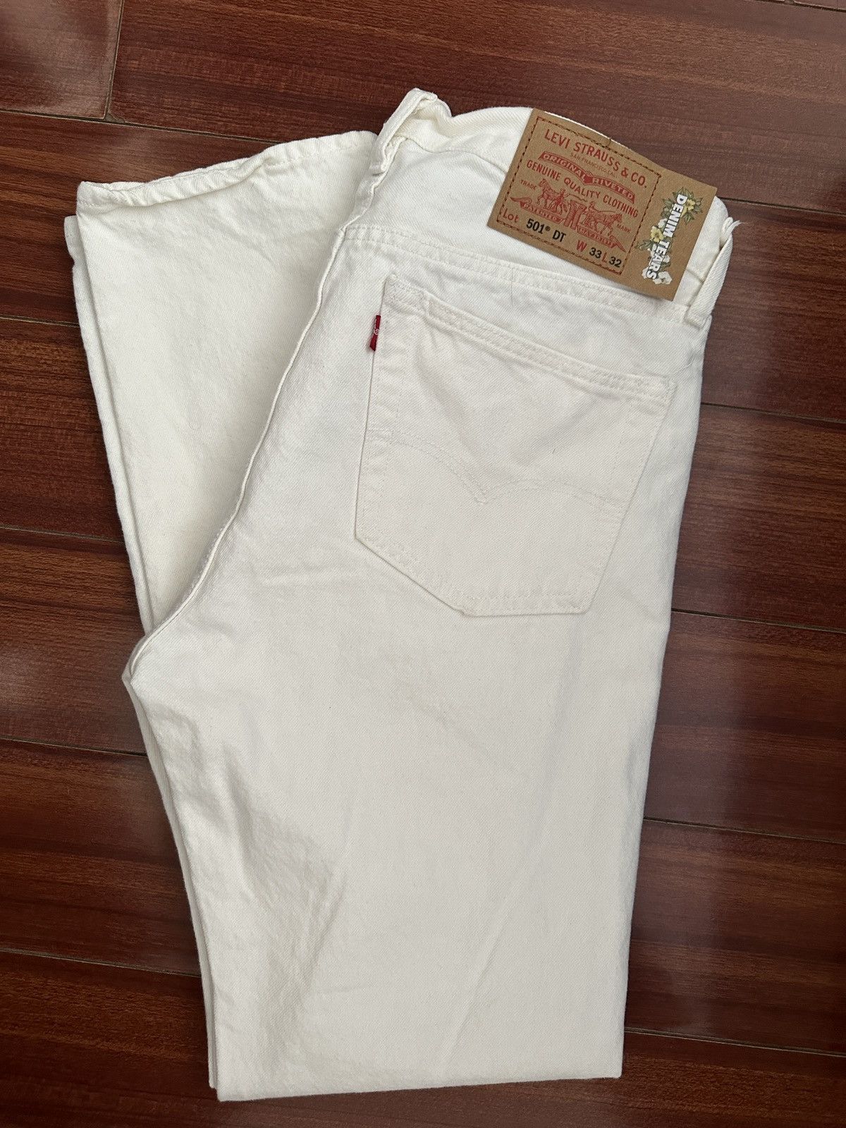 image of Denim Tears x Levis White “Plain Jane”, Men's (Size 33)