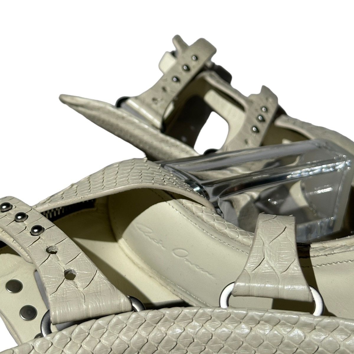 Rick Owens $3,000 Python Spartan Gladiator heel Size US 6 / IT 36 - 7 Thumbnail