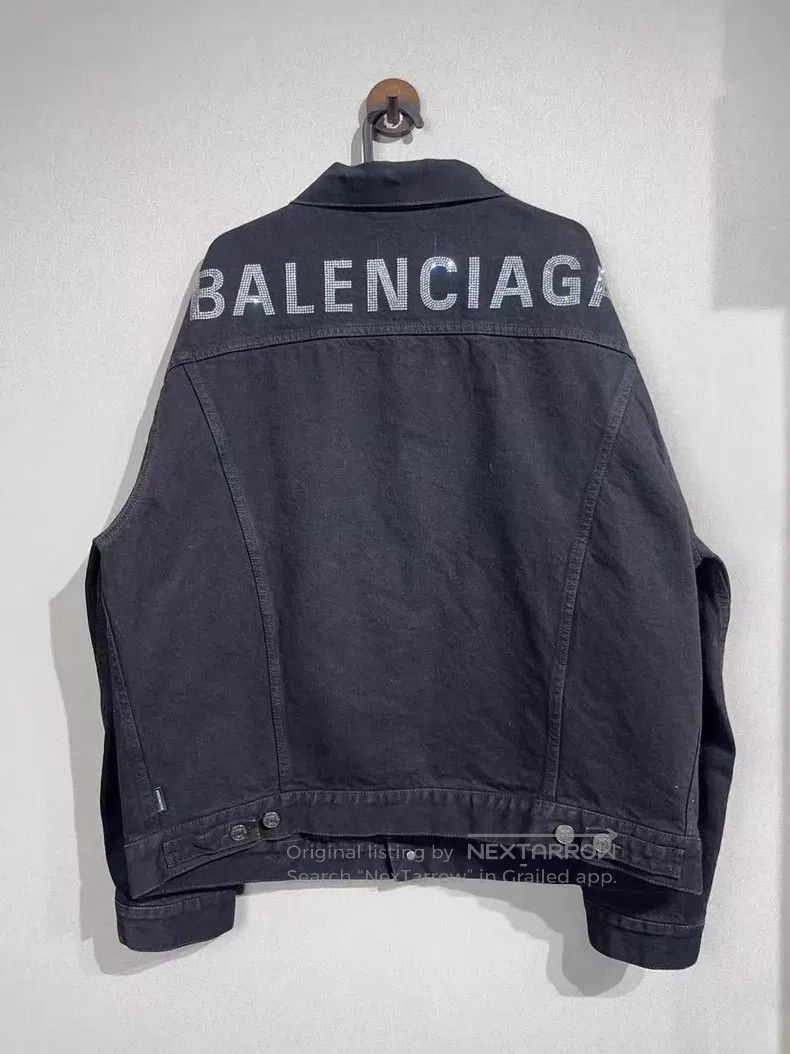 Balenciaga Balenciaga Crystal Jeans Jacket Size XS / US 0-2 / IT 36-38 - 2 Thumbnail