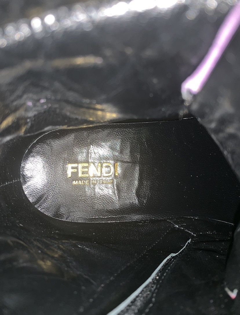 Fendi FENDI KIDS SAMPLE LEATHER WEDGE SNEAKERS Size US 4 / IT 34 - 14 Thumbnail