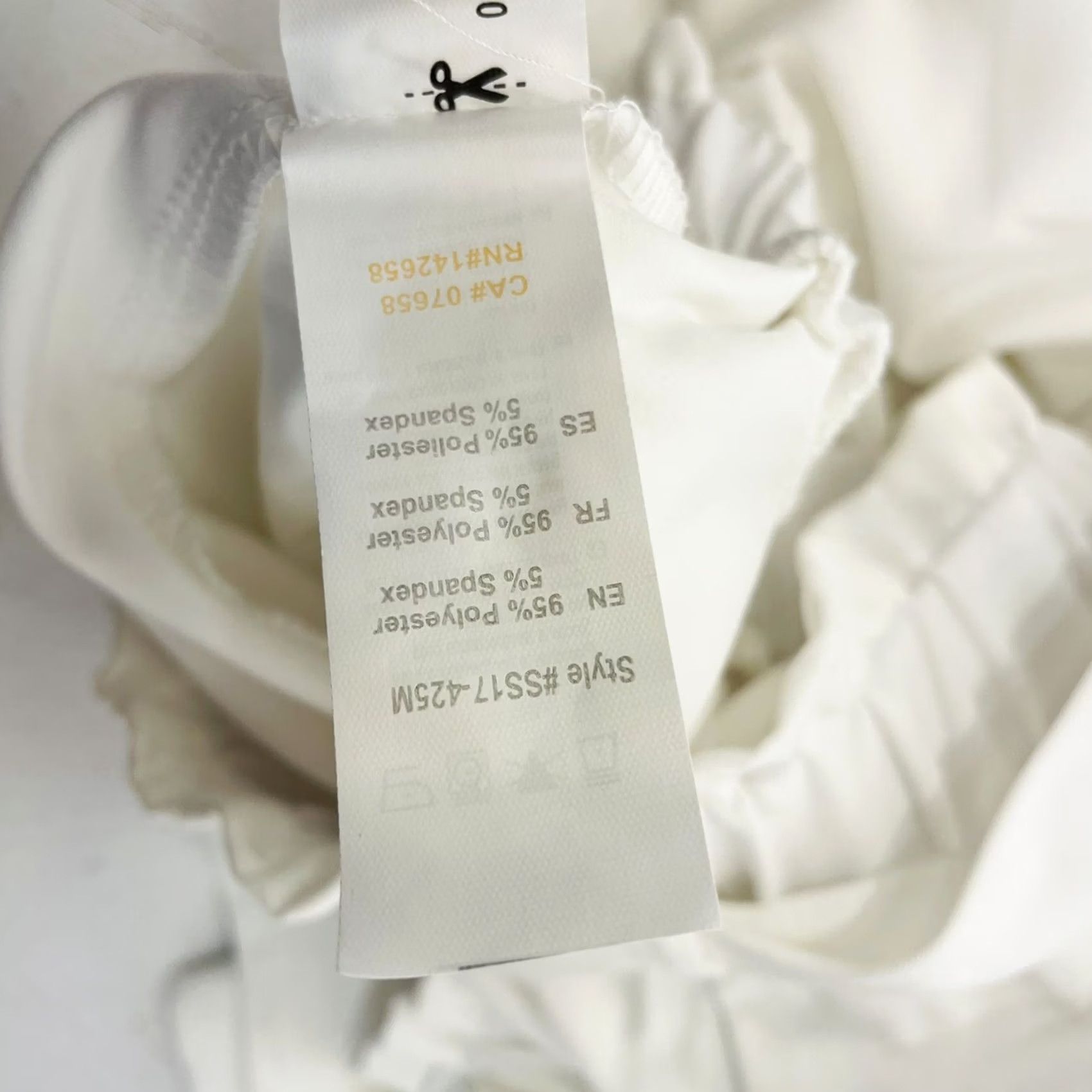 Vintage Revamped Women White Pants Size M NWT RN #142658 Inseam 27” With Belt Strap Size 32" / US 10 / IT 46 - 7 Thumbnail