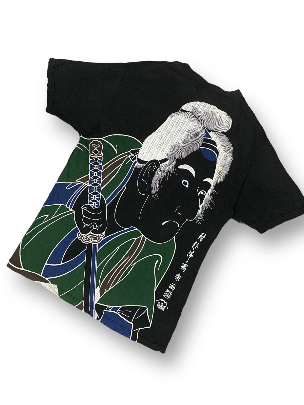 Beauty Beast × Japanese Brand × Yasuyuki Ishii OG God Fighter Sword Samurai Japanese Tradition FADED V Tee Size US M / EU 48-50 / 2 - 2 Thumbnail