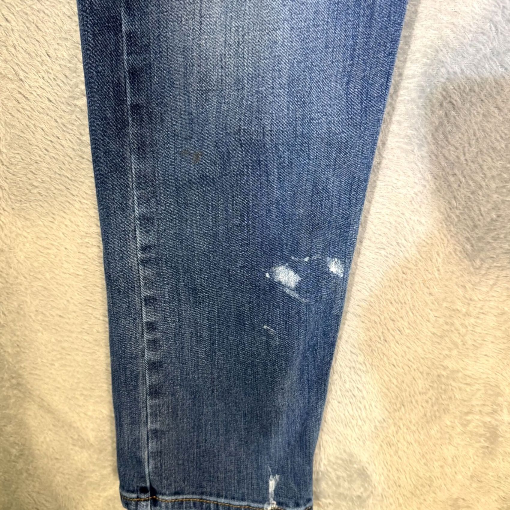 Levi's Levi's 502 Jeans 32X32 Blue Denim 5-Pockets Mid-Rise Taper Fit Zip Fly Men Size US 32 / EU 48 - 4 Thumbnail