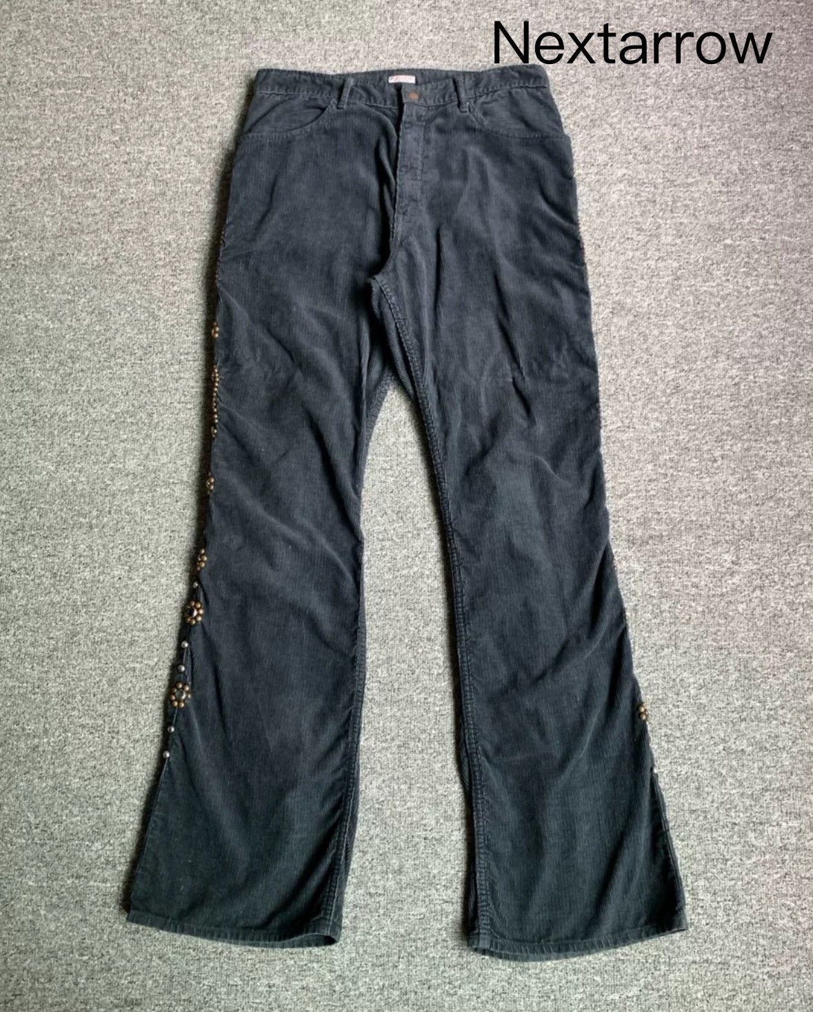 Kapital Kapital Corduroy Gemstone Pants Grey Drawstring Pants Size US 32 / EU 48 - 1 Thumbnail