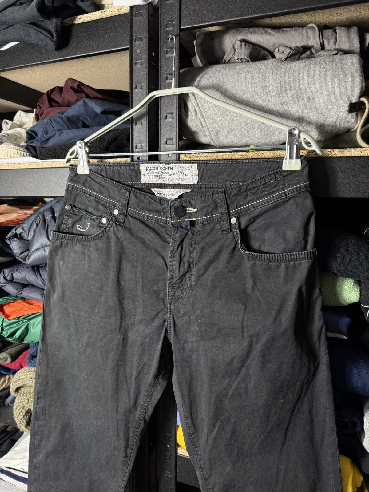 Jacob Cohen Jacob Cohen Handmade Jeans W31 Black Slim Fit Stretch Size US 31 - 7 Thumbnail