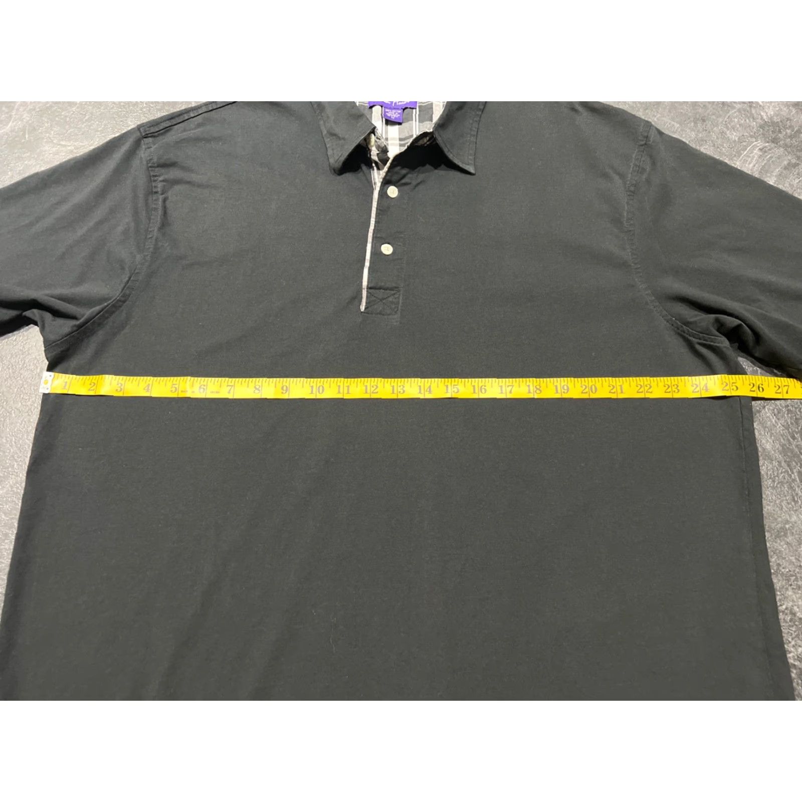 Vintage Alan Flusser Polo Shirt Mens M Black Short Sleeves Collared 100% Cotton Size US M / EU 48-50 / 2 - 6 Thumbnail