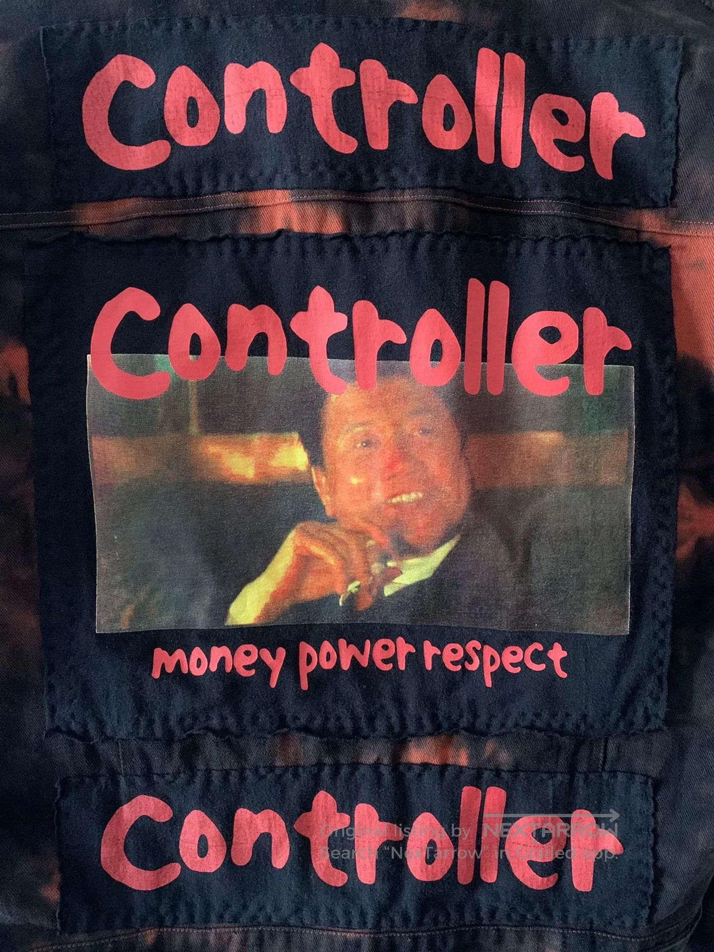 roarguns CGJoey Remake Red Black Denim Jacket. Size US M / EU 48-50 / 2 - 3 Thumbnail