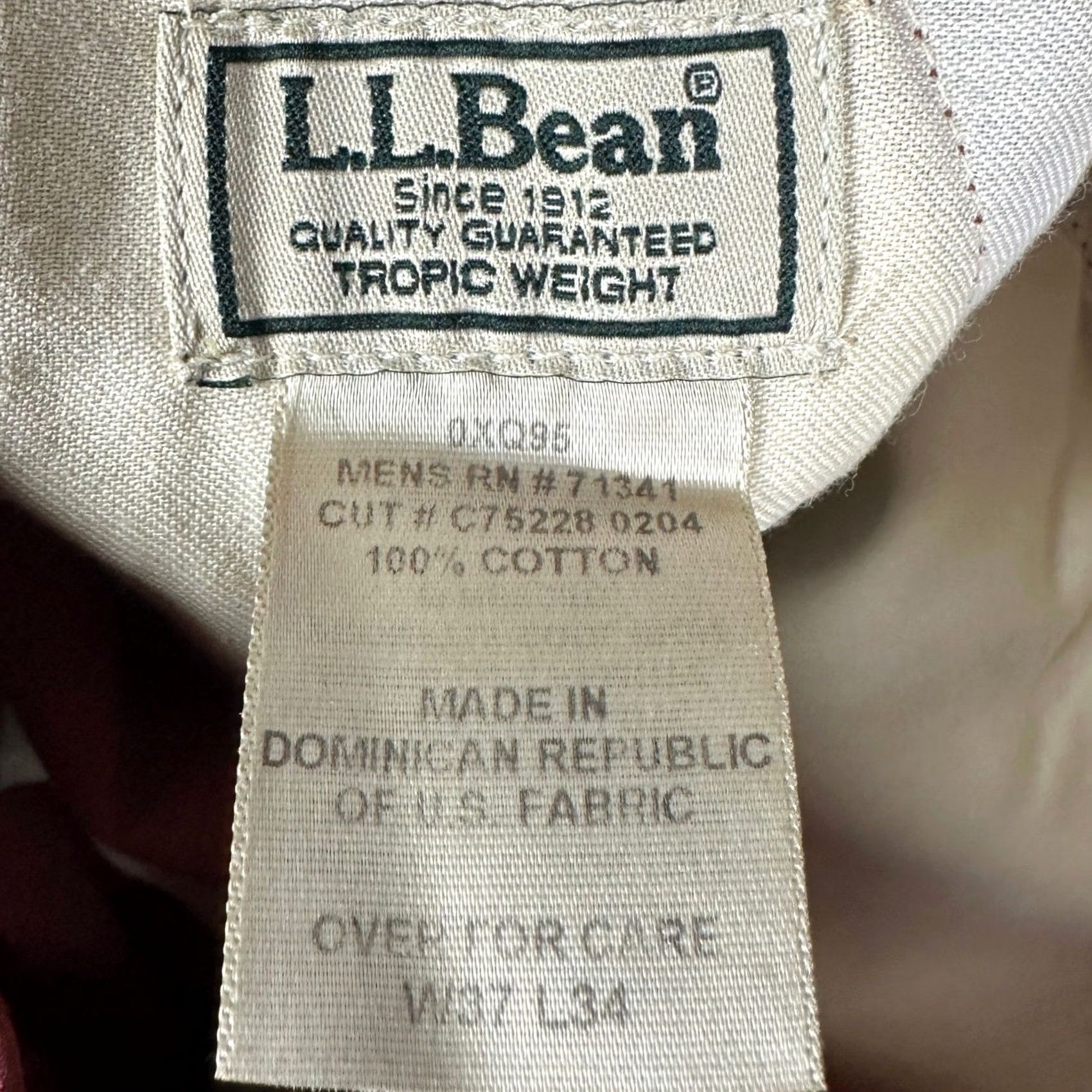 Vintage L.L. Bean Pants Mens 37X34 Rust Orange Chino Khakis Straight Pocket Casual Shirt? Size US 37 - 3 Thumbnail