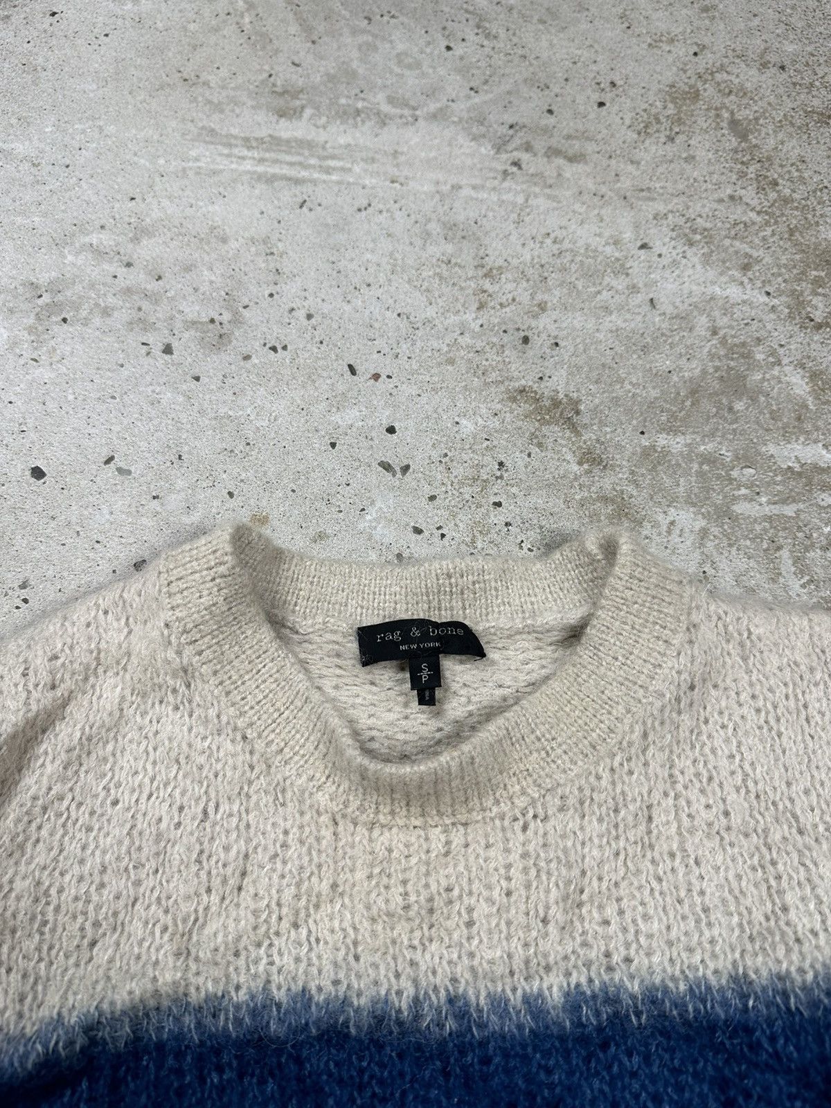 Rag & Bone Rag & Bone Striped Wool Mohair Alpaca Sweater Size S / US 4 / IT 40 - 8 Thumbnail