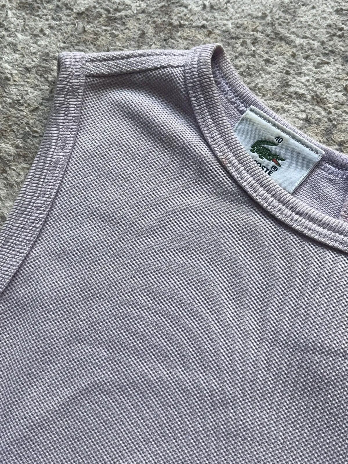 Lacoste Lacoste Women's Sz 40 / L Top Tank Lilac Rare Size L / US 10 / IT 46 - 4 Thumbnail