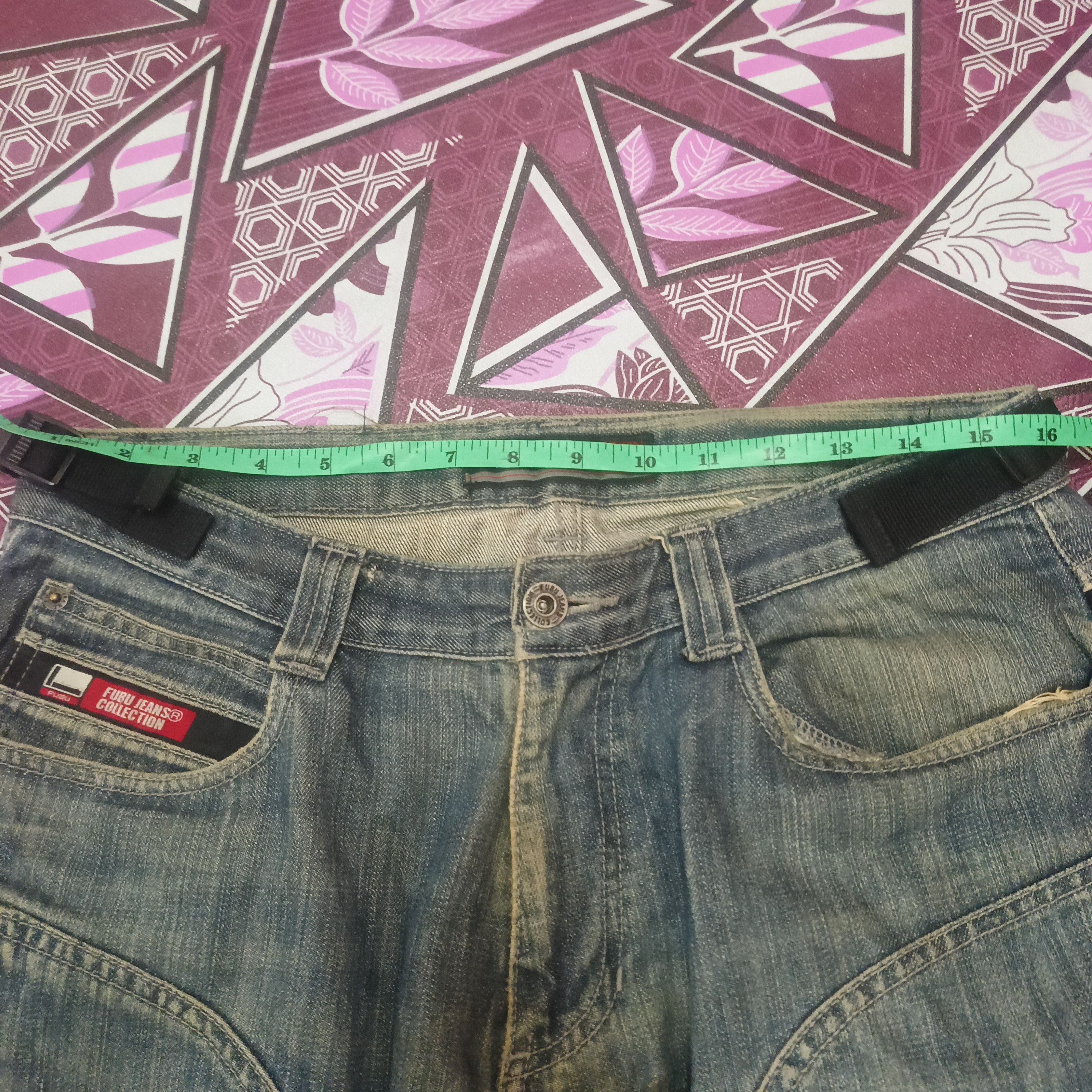 Fubu × Japanese Brand Fubu jeans collection style distressed denim Size US 31 - 19 Thumbnail