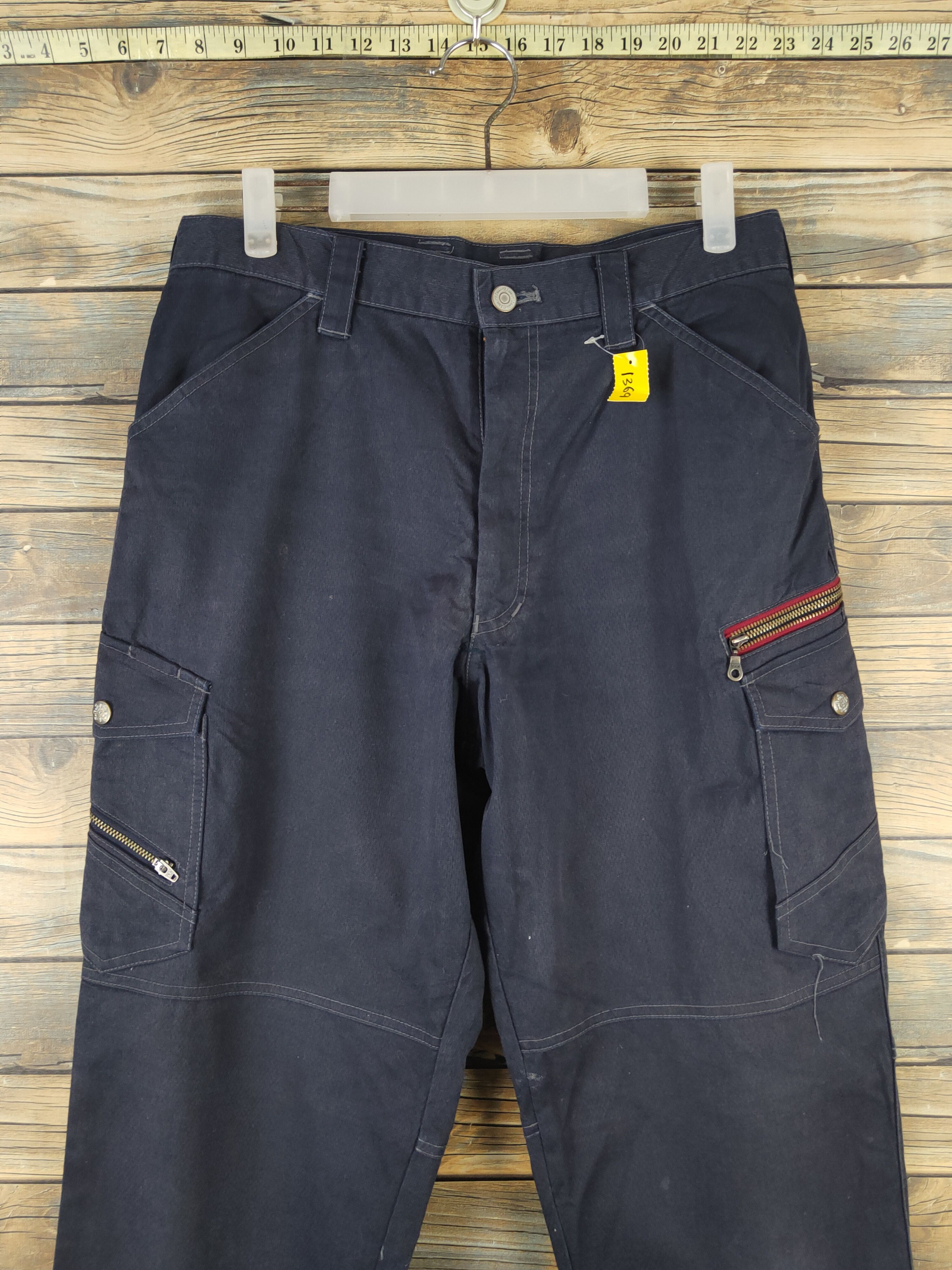 Japanese Brand DL Jawin Navy Multipocket Tactical Cargo Pants #1369 Size US 31 - 2 Thumbnail