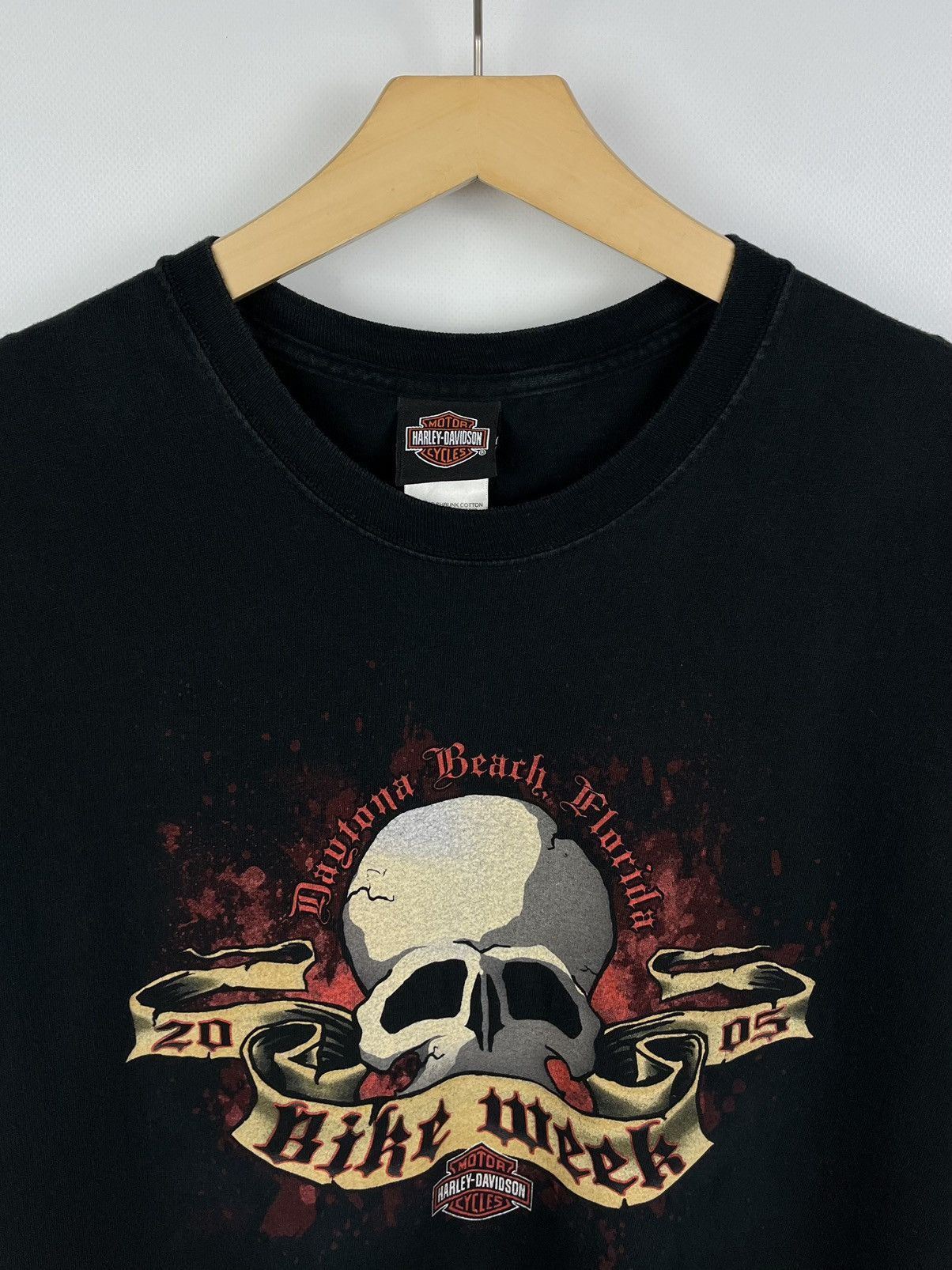 Harley Davidson Vintage Harley Davidson Orlando Skulls Big Logo T Shirt 00’s Size US XL / EU 56 / 4 - 6 Thumbnail